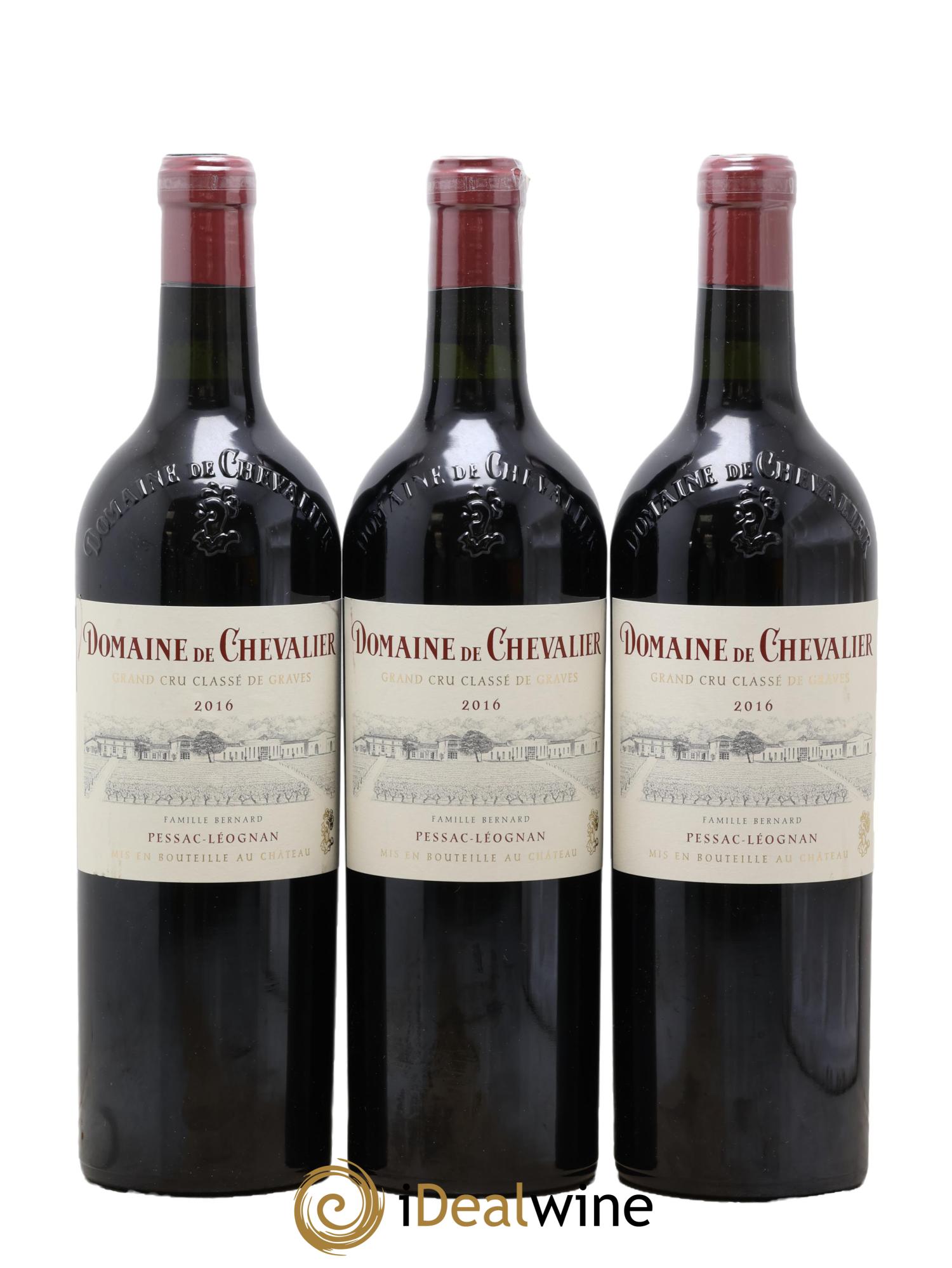 Domaine de Chevalier Cru Classé de Graves 2016 - Lot de 3 bouteilles - 0