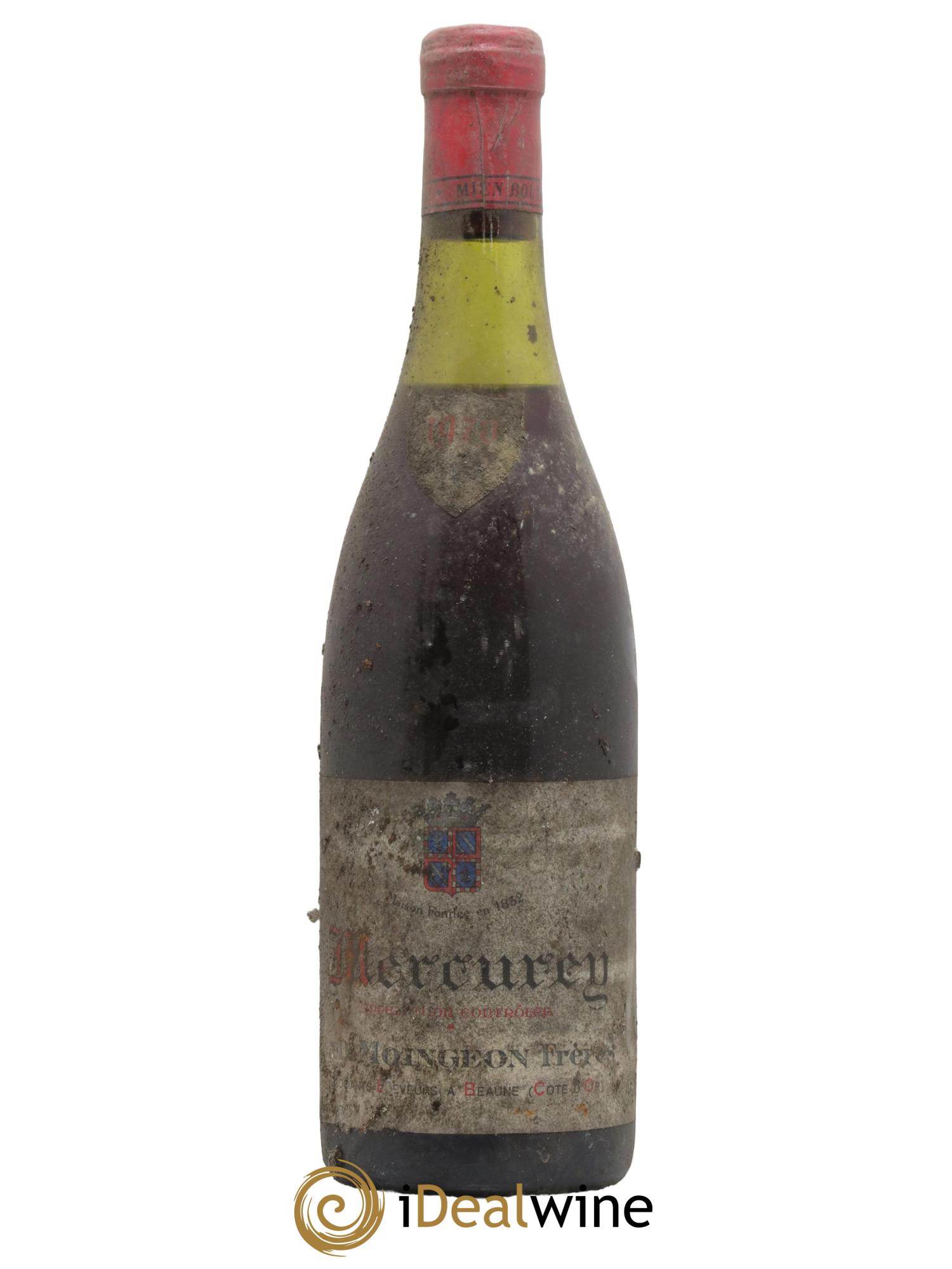Mercurey Domaine Moingeon Frères 1970 - Lot de 1 bouteille - 0