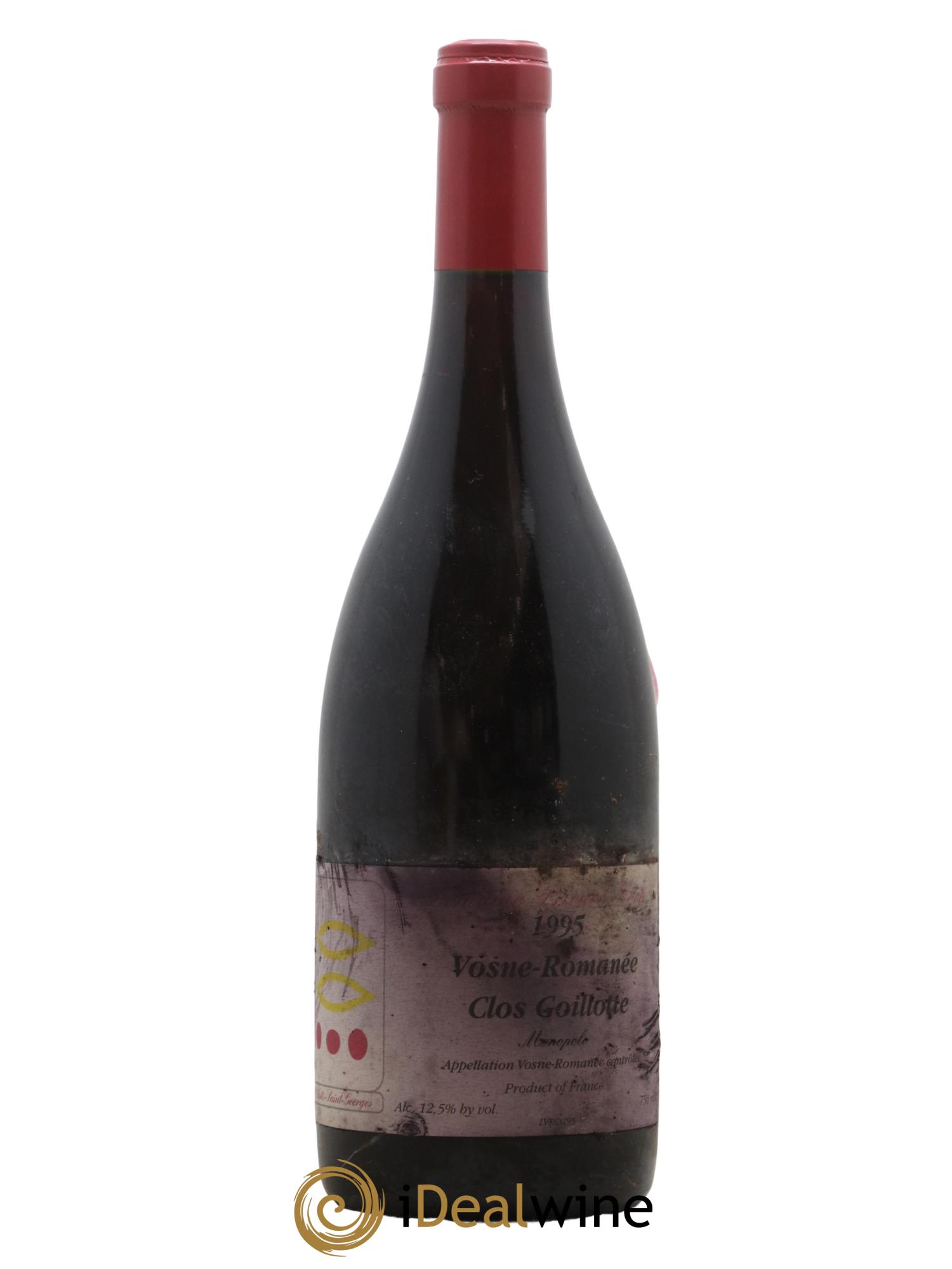 Vosne-Romanée Le Clos Goillotte Prieuré Roch 1995 - Lot de 1 bouteille - 0