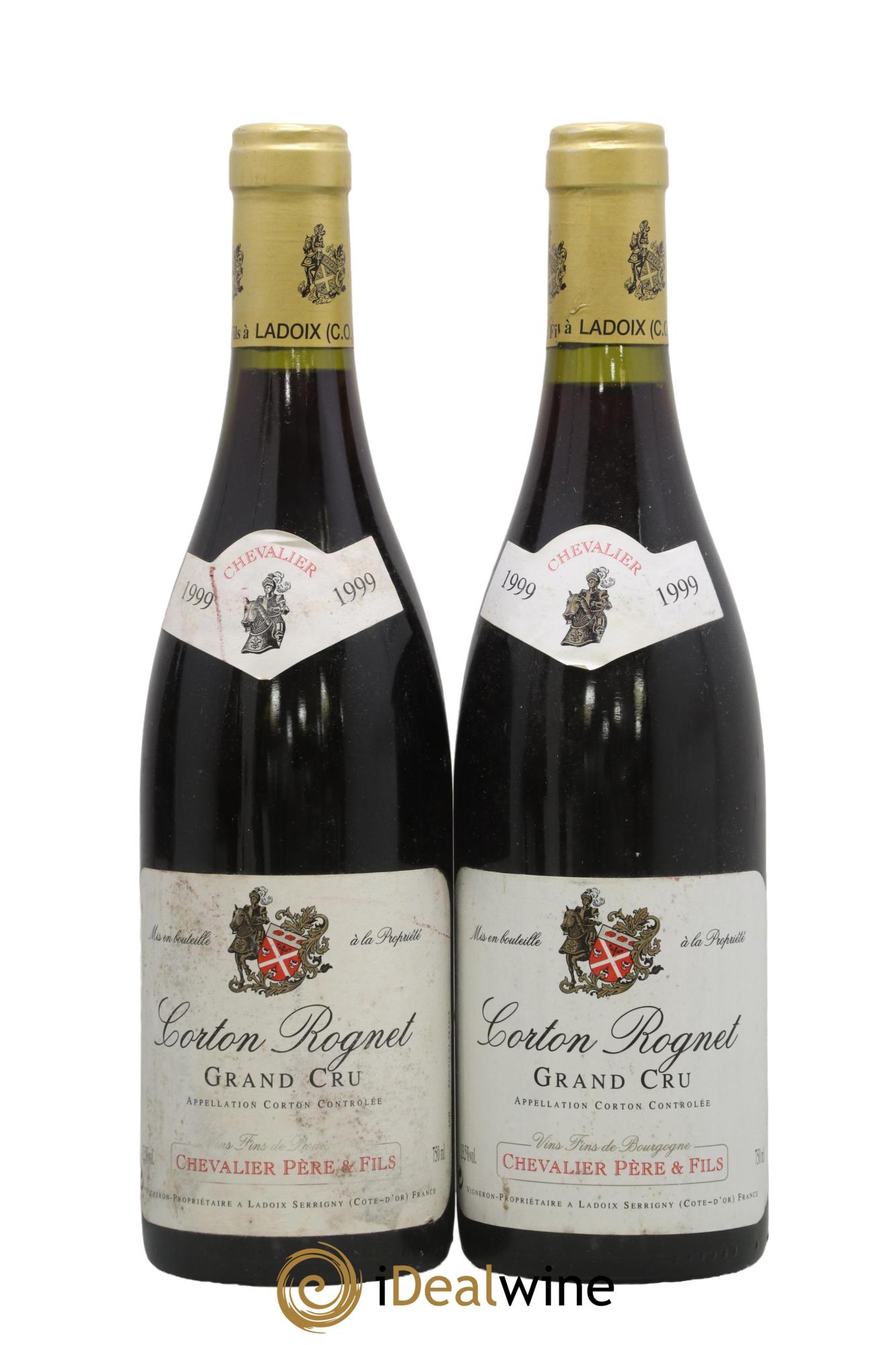 Corton Grand Cru Le Rognet Domaine Chevalier  1999 - Lot de 2 bouteilles - 0