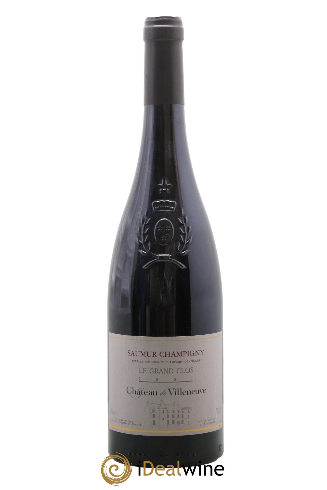 Saumur-Champigny Le Grand Clos Château de Villeneuve 2001 - Lot de 1 bouteille - 0
