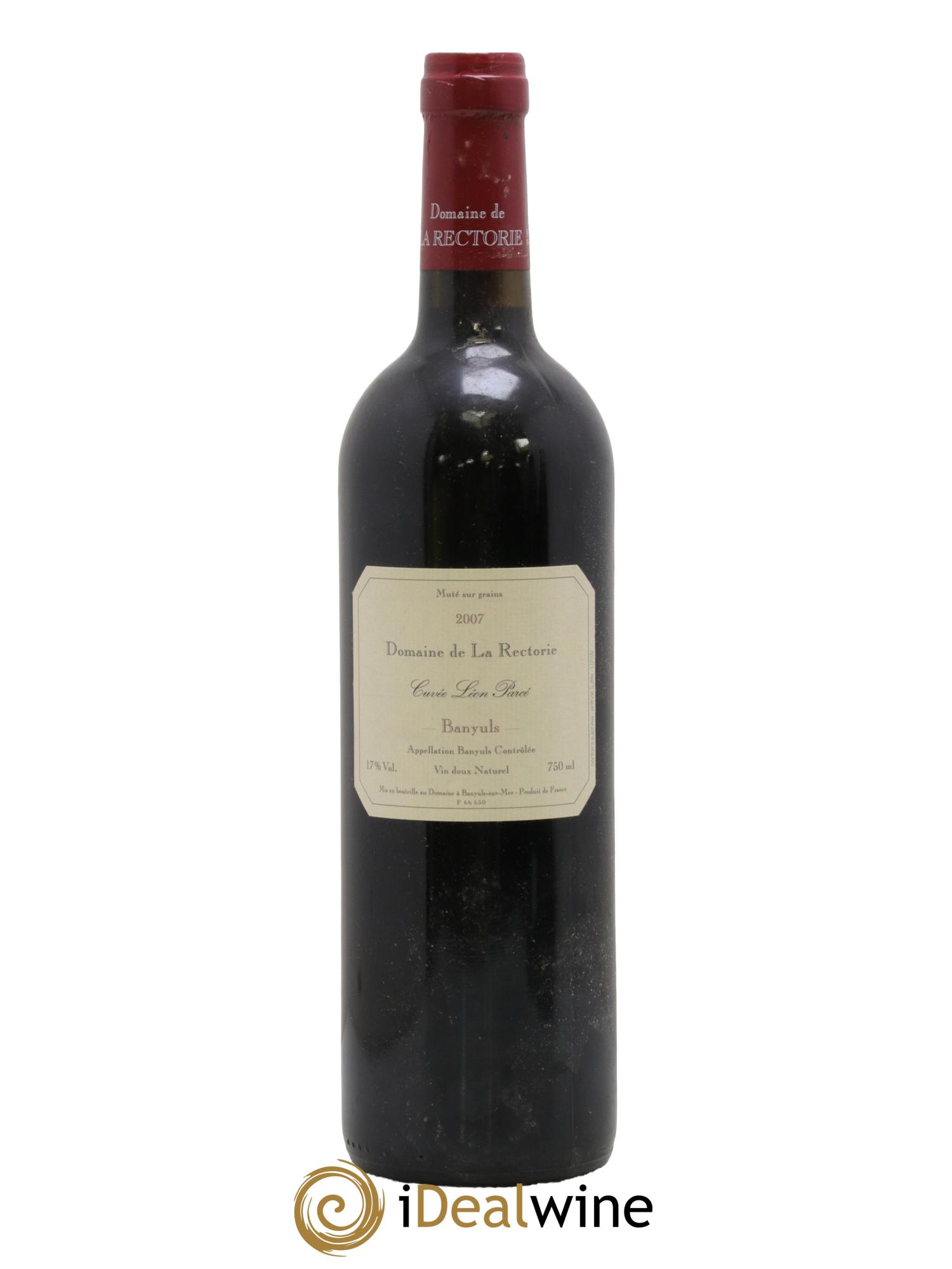 Banyuls La Rectorie (Domaine de) Léon Parcé Thierry et Jean Emmanuel Parcé 2007 - Lotto di 1 bottiglia - 0