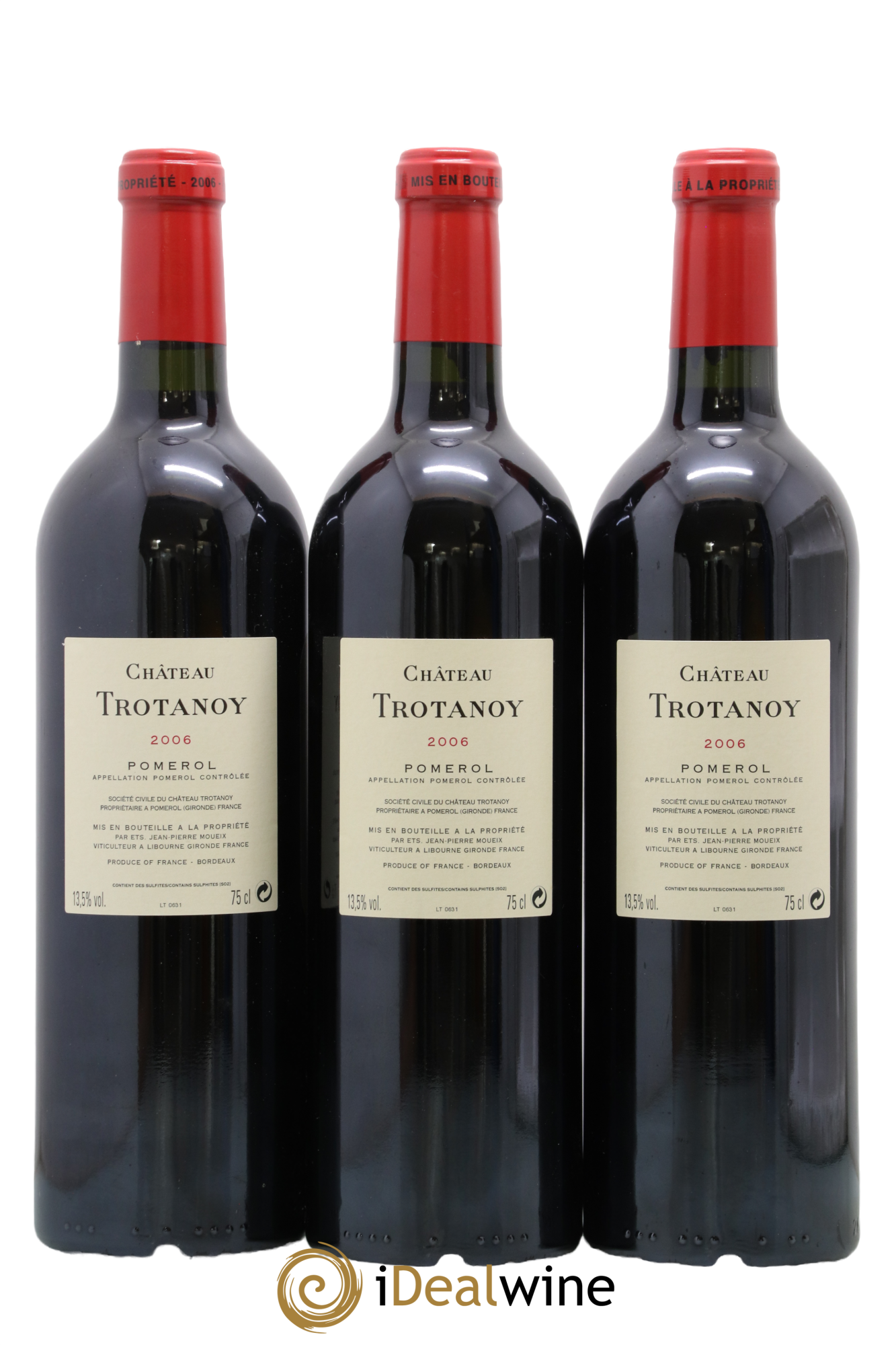 Château Trotanoy 2006 - Lot of 3 bottles - 1