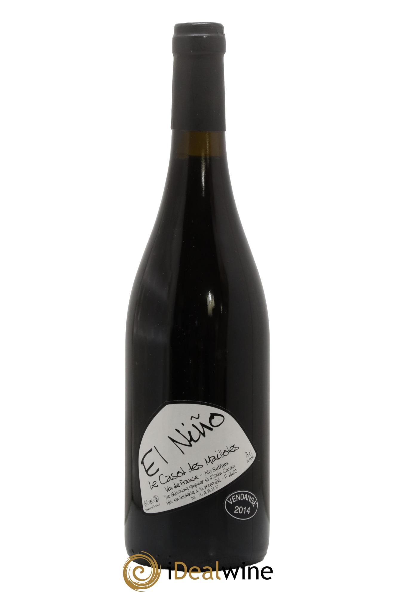 Vin de France El Nino Le Casot des Mailloles 2014 - Lot de 1 bouteille - 0