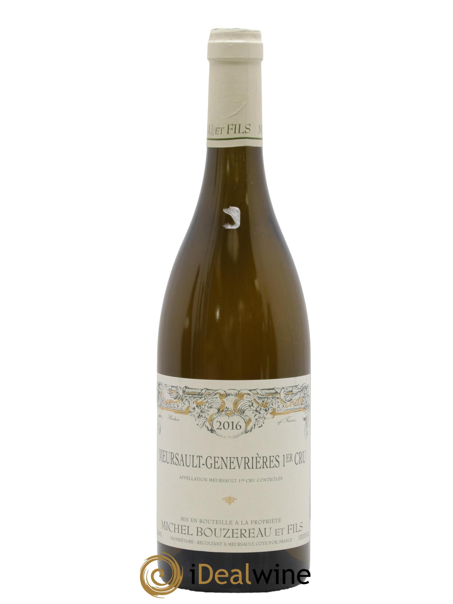 Meursault 1er Cru Les Genevrières Michel Bouzereau et Fils (Domaine) 2016 - Lot of 1 bottle - 0