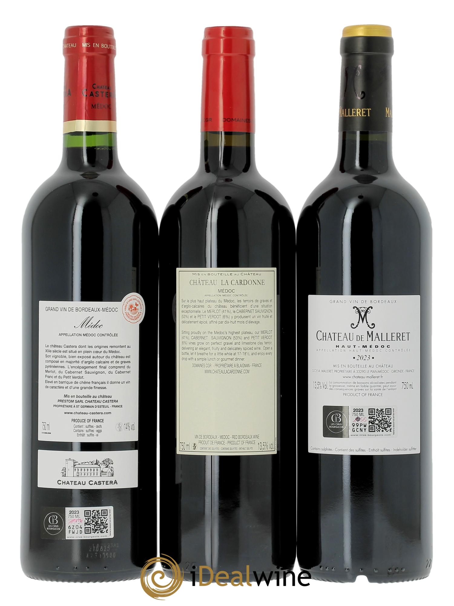 Caisse panachée Les 14 Crus Bourgeois Exceptionnels 2023 - Lot of 14 bottles - 6