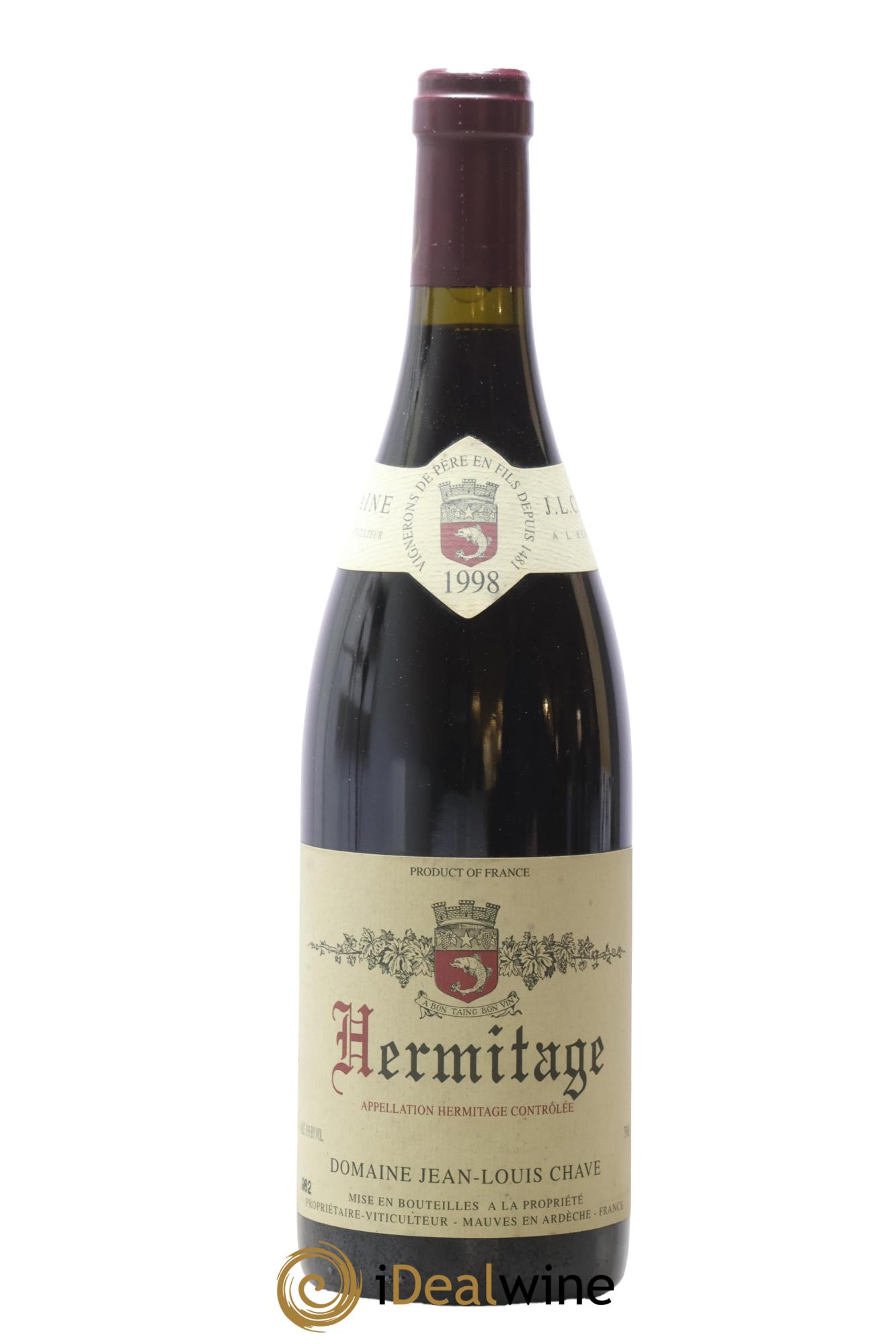 Hermitage Jean-Louis Chave 1998 - Posten von 1 Flasche - 0