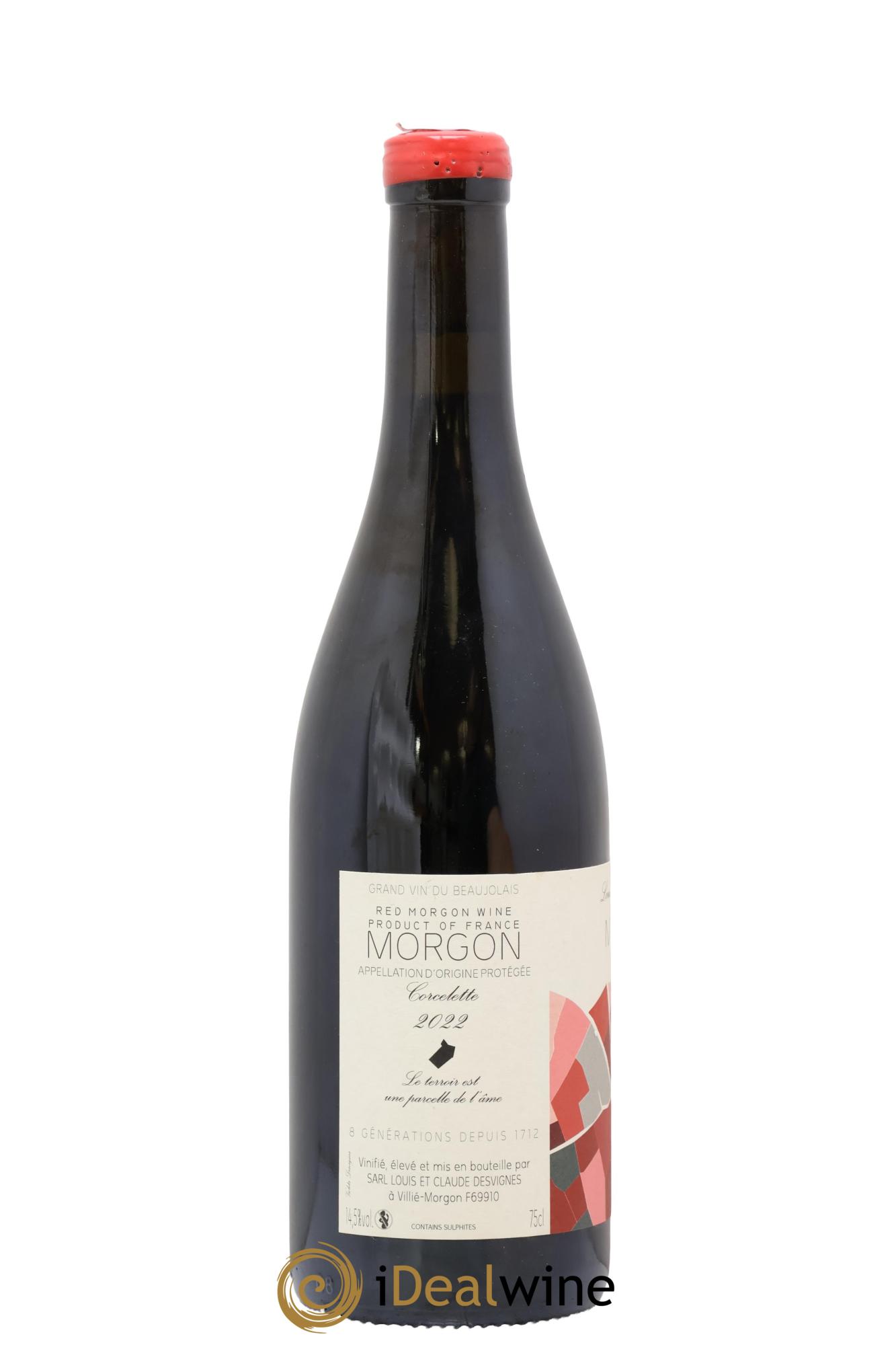 Morgon Corcelette Louis-Claude Desvignes 2022 - Lot of 1 bottle - 1