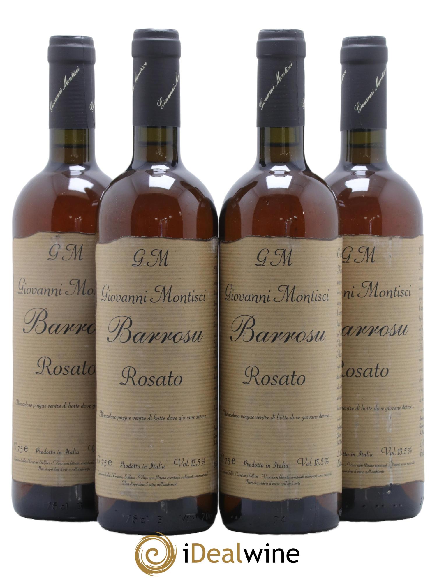 Italie Cannonau di Sardegna Barrosu Giovanni Montisci - Lot de 4 bouteilles - 0