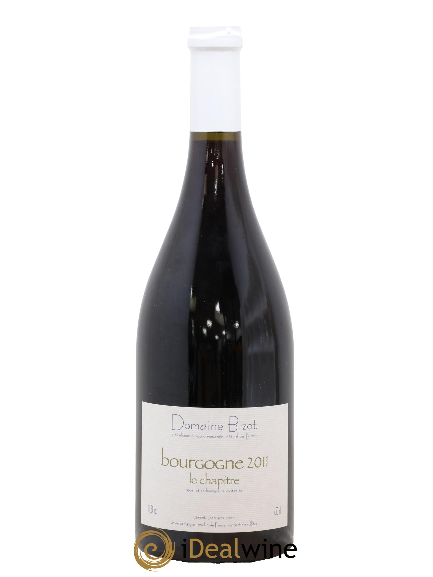 Bourgogne Le Chapitre Bizot (Domaine) 2011 - Lot of 1 bottle - 0