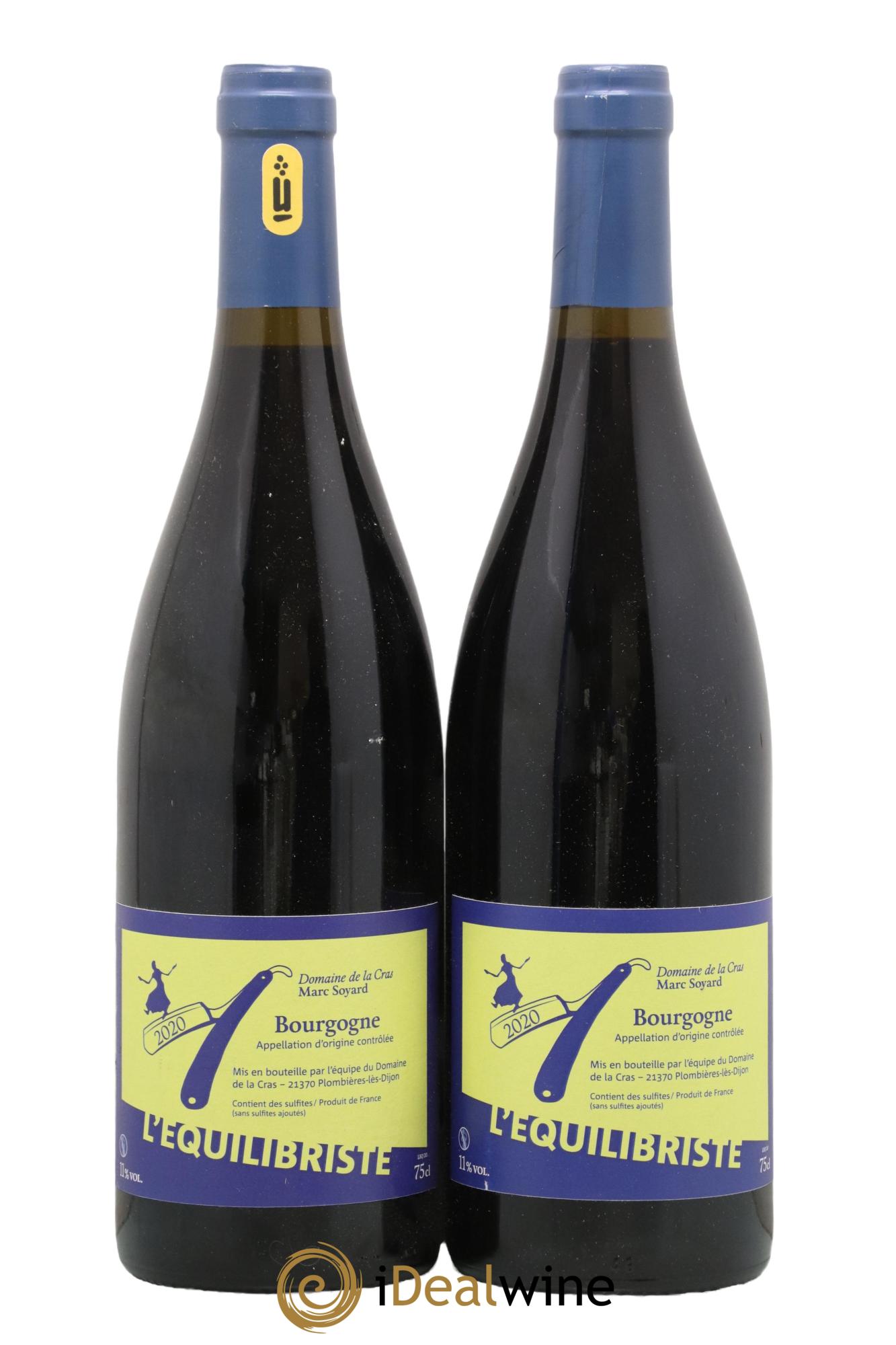 Bourgogne L'équilibriste Domaine de la Cras - Marc Soyard 2020 - Lot de 2 bouteilles - 0