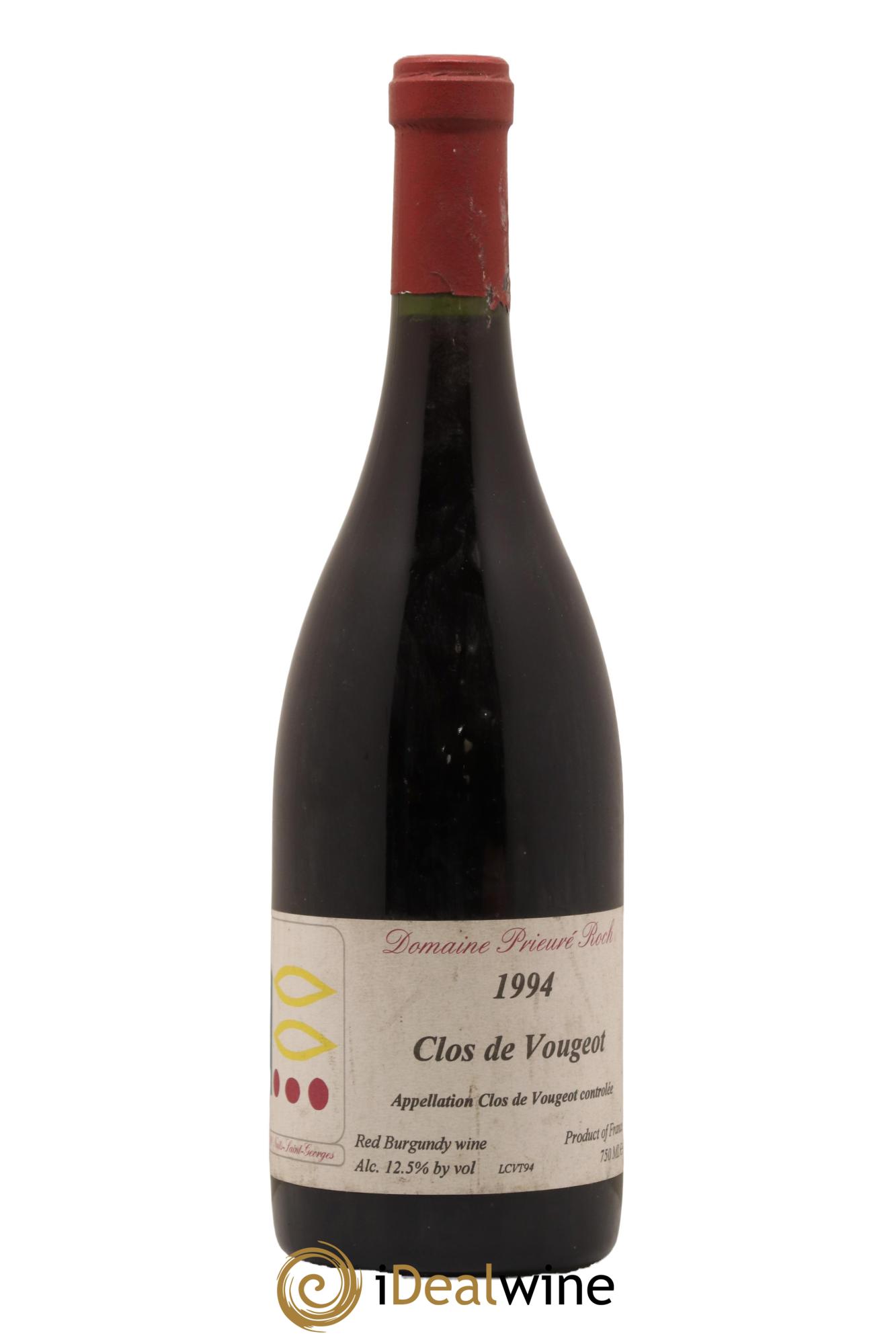Clos de Vougeot Grand Cru Prieuré Roch 1994 - Lot de 1 bouteille - 0