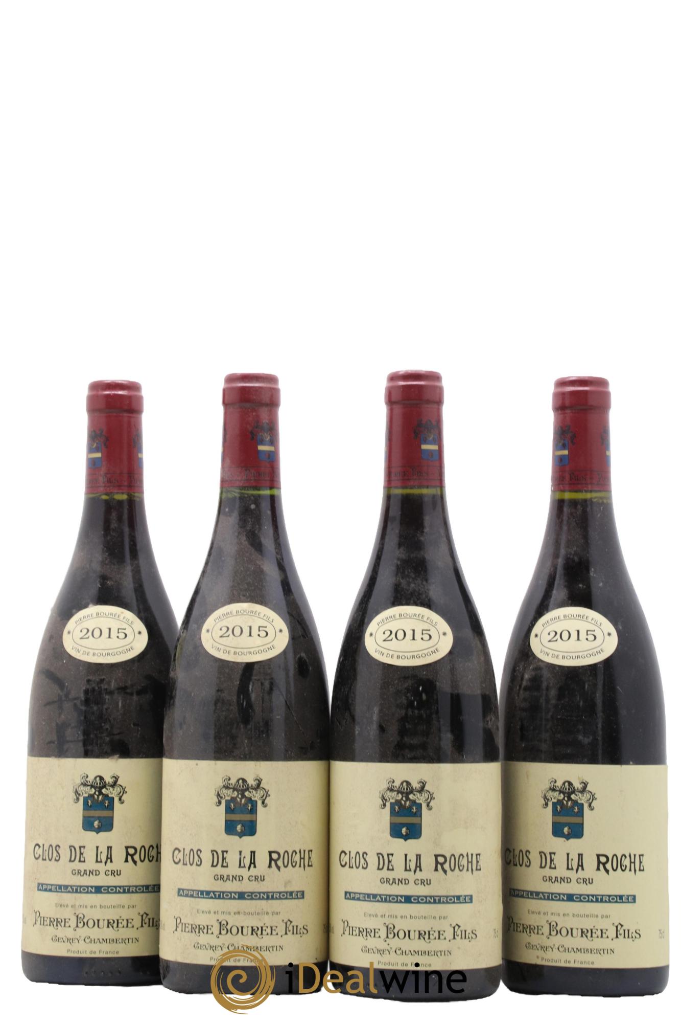Clos de la Roche Grand Cru Domaine Pierre Bourée Fils 2015 - Lot de 4 bouteilles - 0