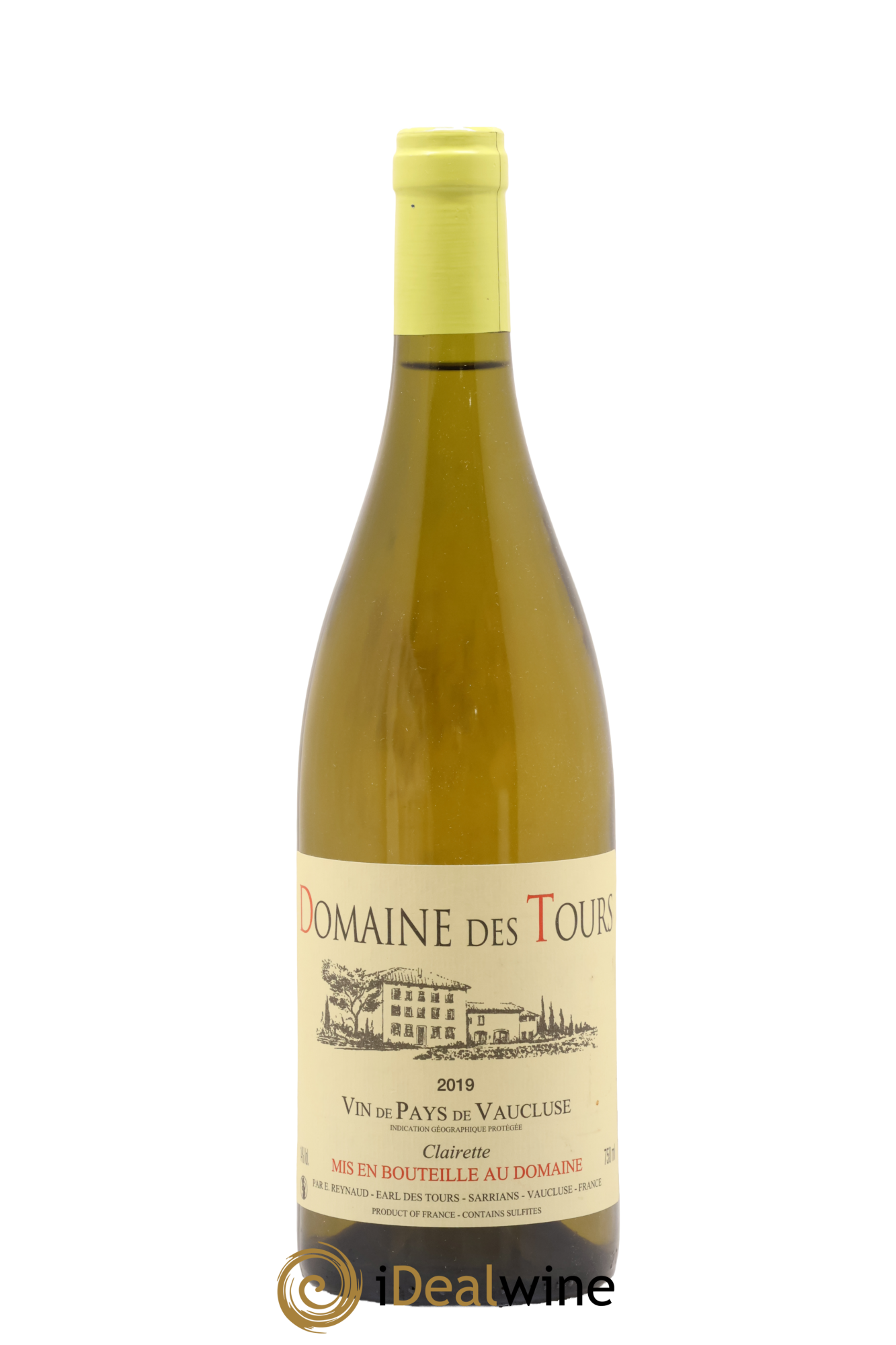 Vaucluse (Vin de Pays de Vaucluse) Domaine des Tours Clairette Emmanuel Reynaud 2019 - Lot de 1 bouteille - 0