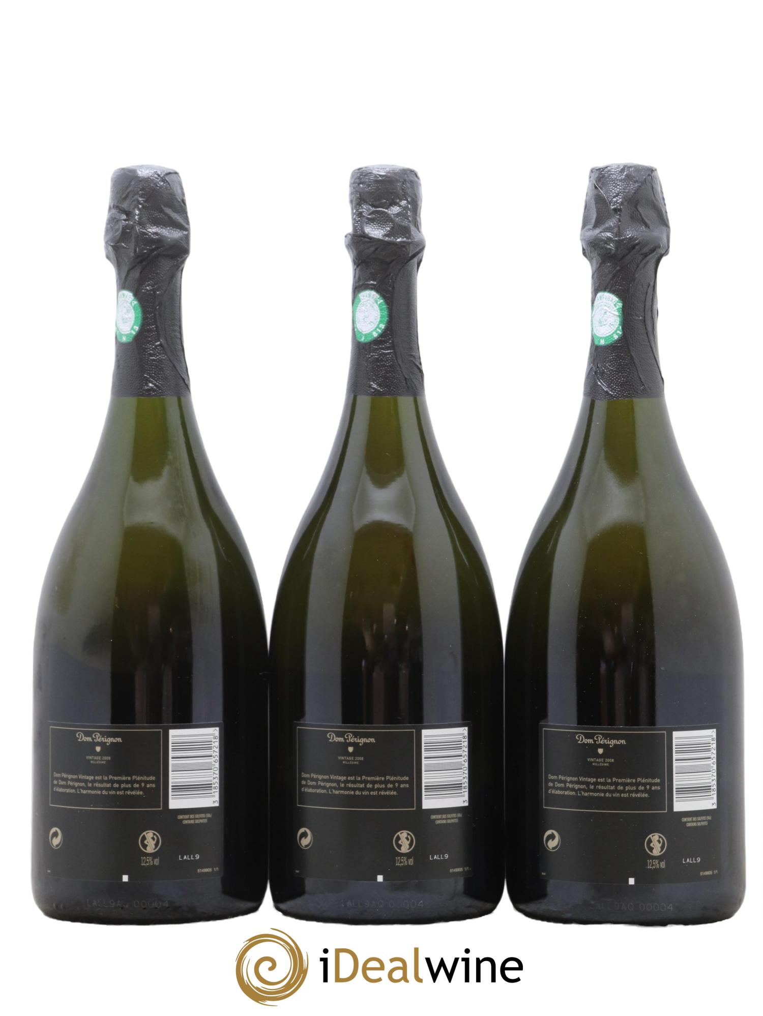 Brut Dom Pérignon 2008 - Lot de 3 bouteilles - 2