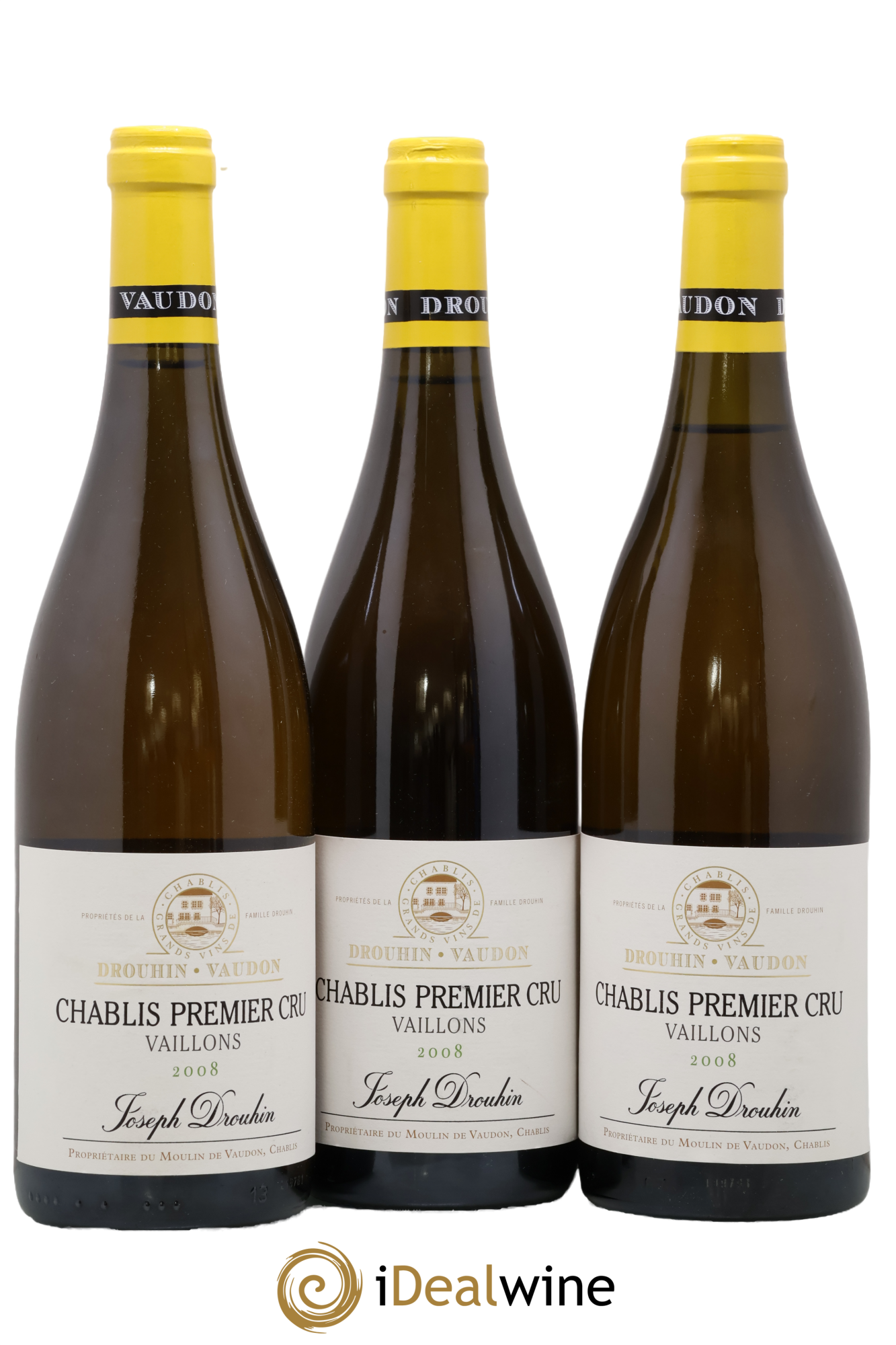 Chablis 1er Cru Vaillons Drouhin-Vaudon (Domaine) 2008 - Posten von 3 Flaschen - 0