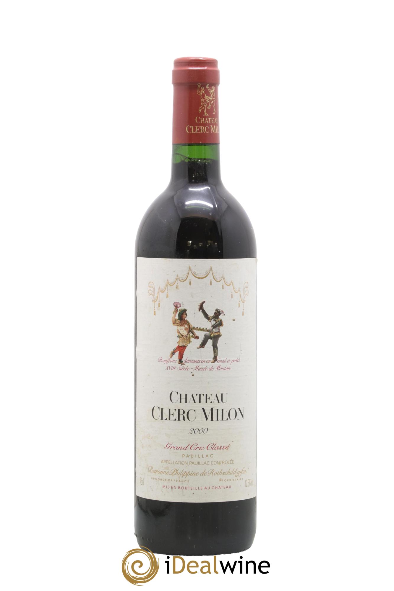 Château Clerc Milon 5ème Grand Cru Classé 2000 - Lot de 1 bouteille - 0