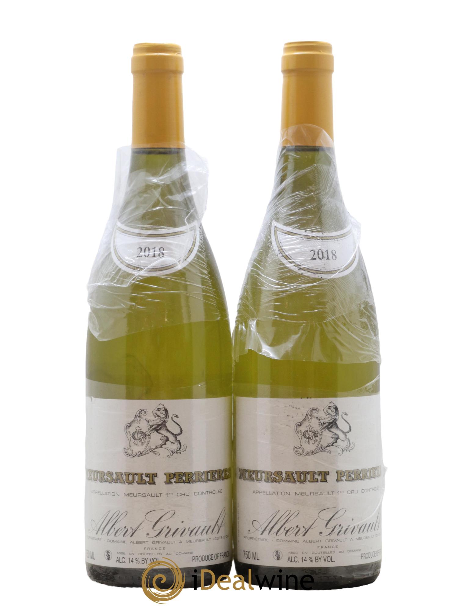 Meursault 1er Cru Perrières Albert Grivault 2018 - Lot de 2 bouteilles - 0