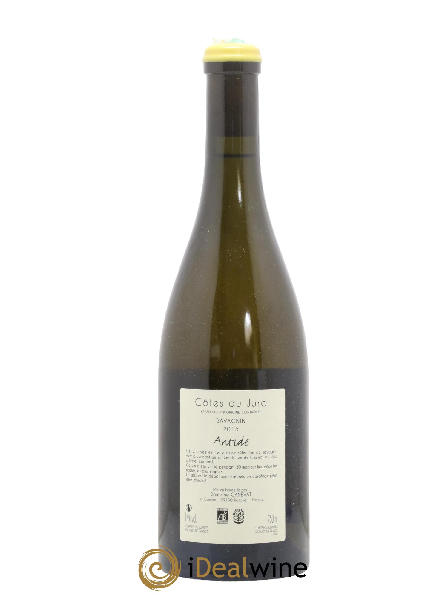 Côtes du Jura Savagnin Antide Jean-François Ganevat (Domaine) 2015 - Lot de 1 bouteille - 1