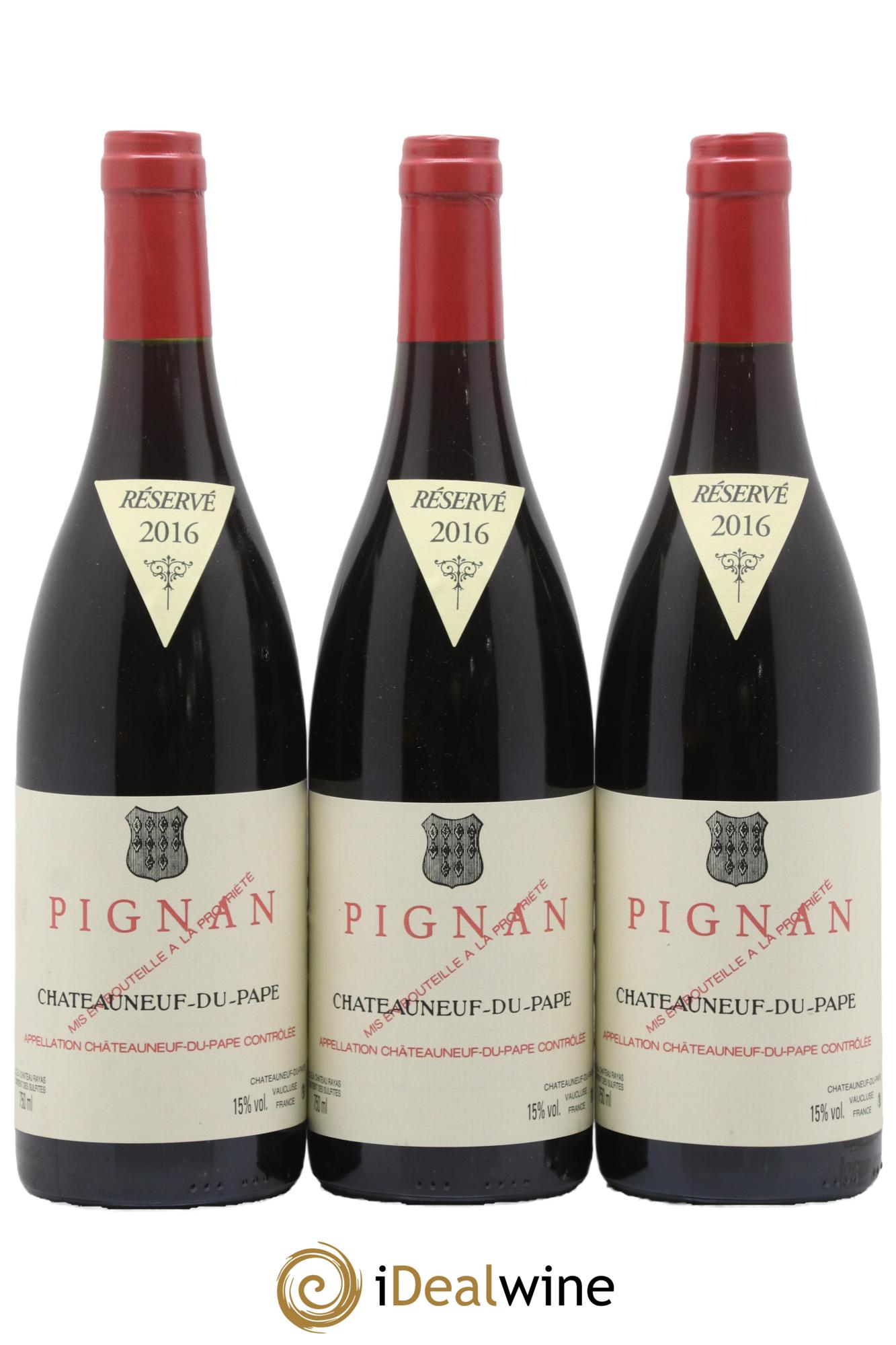 Châteauneuf-du-Pape Pignan Emmanuel Reynaud 2016 - Posten von 3 Flaschen - 0