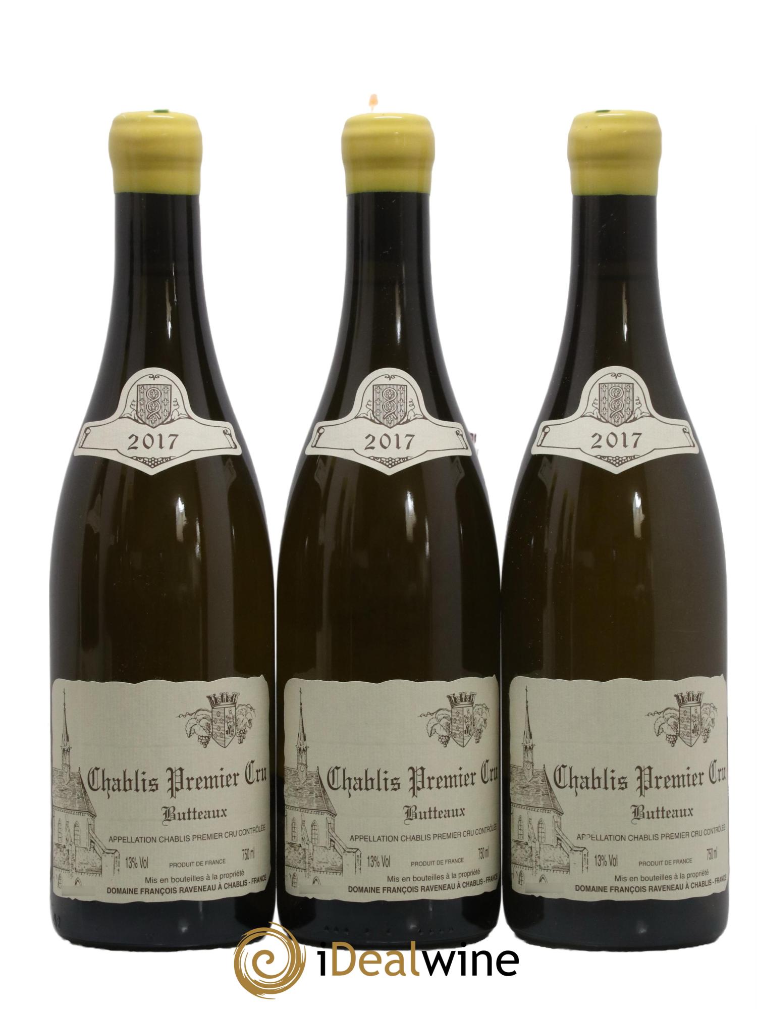Chablis 1er Cru Butteaux Raveneau (Domaine) 2017 - Lot de 3 bouteilles - 0