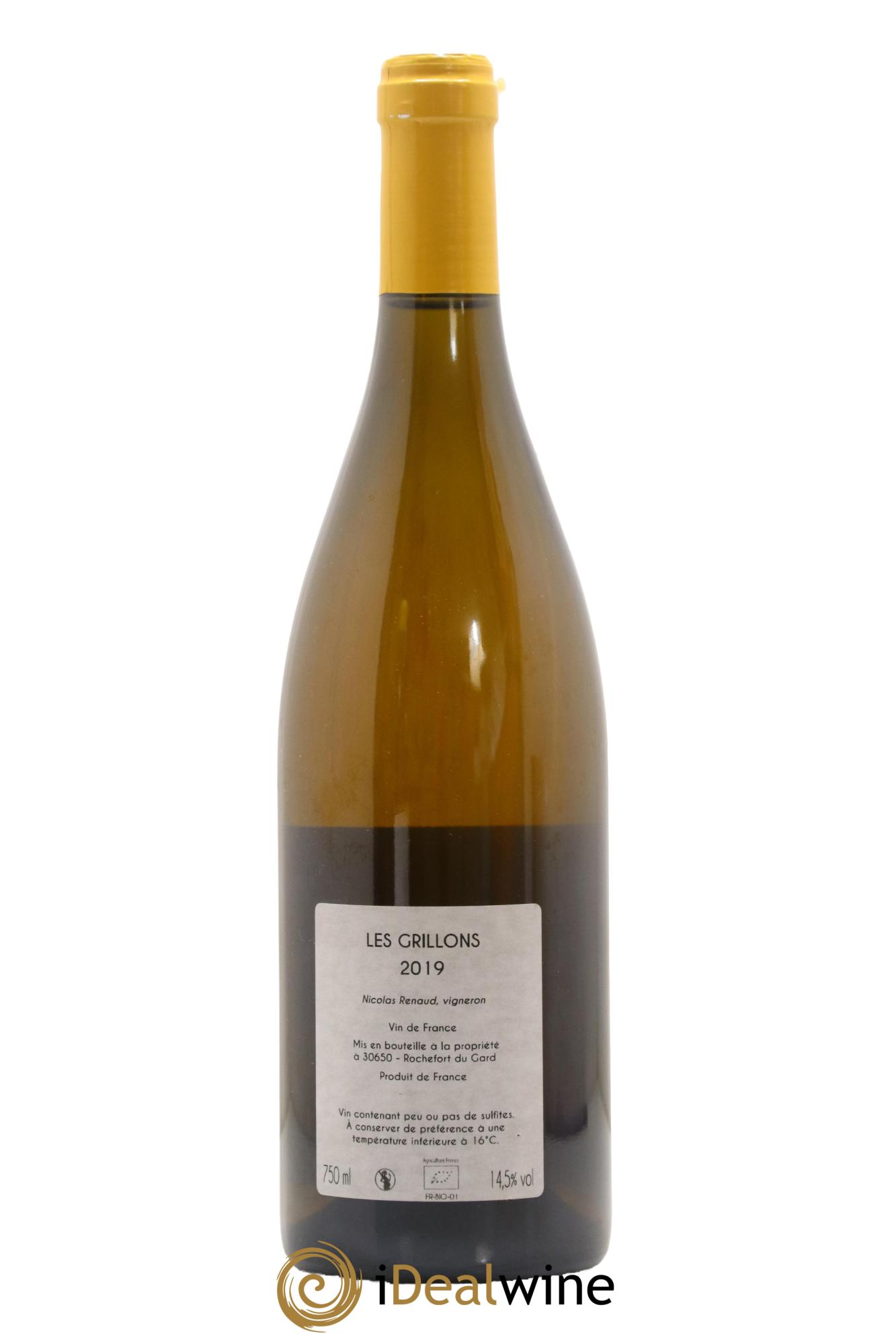 Vin de France Les Grillons Clos des Grillons 2019 - Lot de 1 bouteille - 1