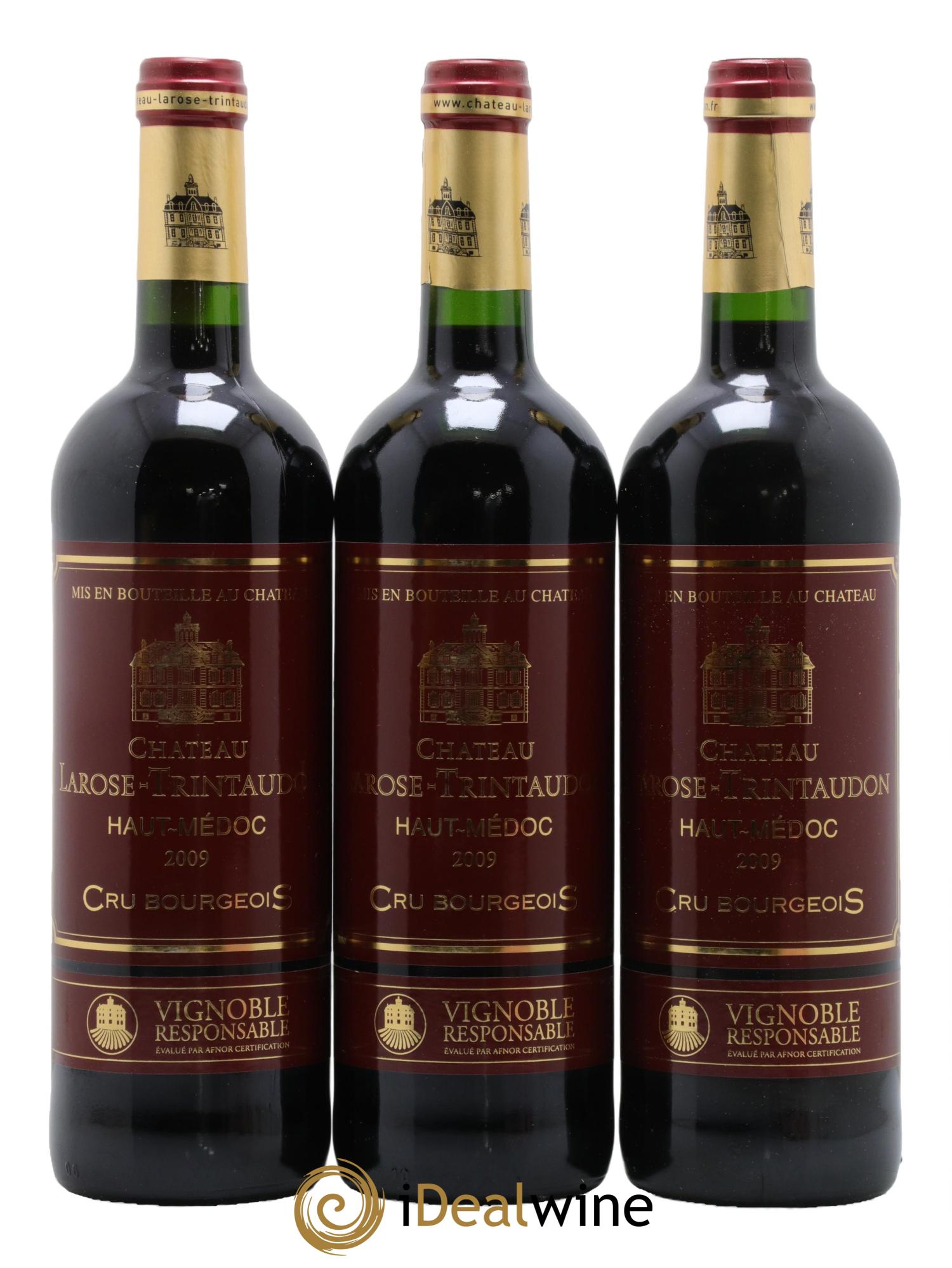 Château Larose Trintaudon Cru Bourgeois 2009 - Lot de 3 bouteilles - 0