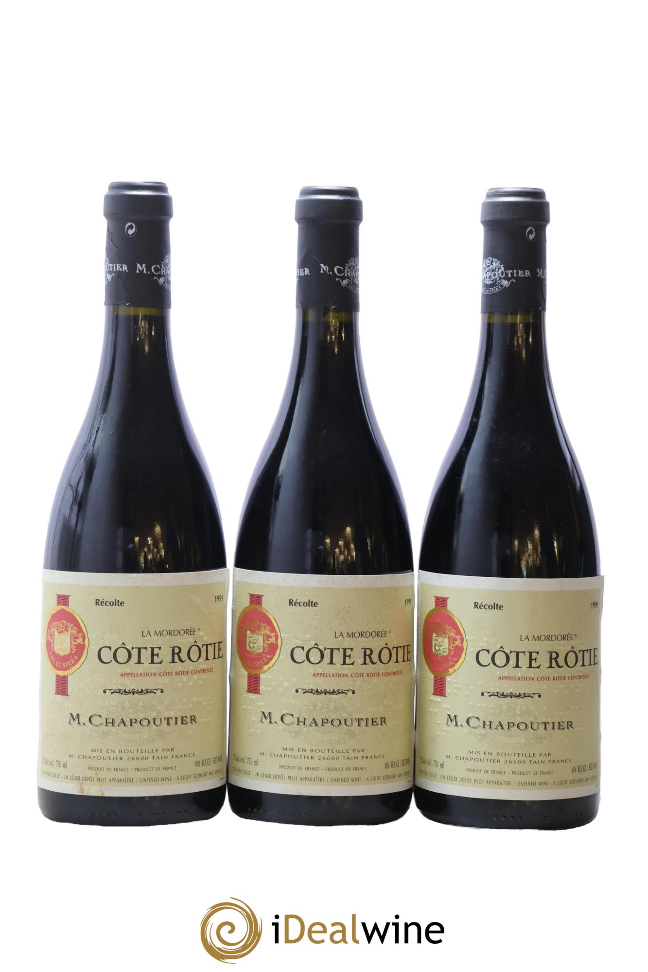 Côte-Rôtie La Mordorée Chapoutier 1999 - Lot de 6 bouteilles - 2