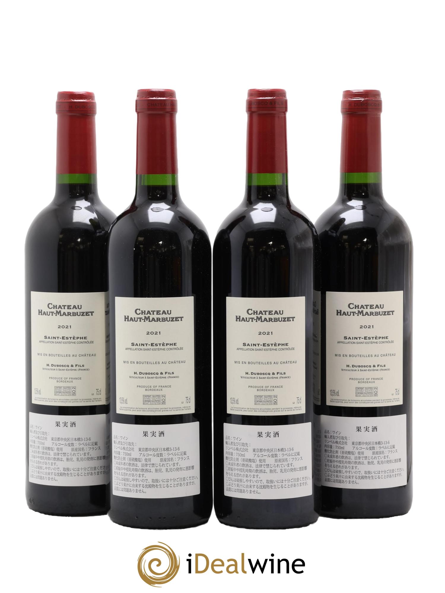 Château Haut Marbuzet 2021 - Lot de 4 bouteilles - 1