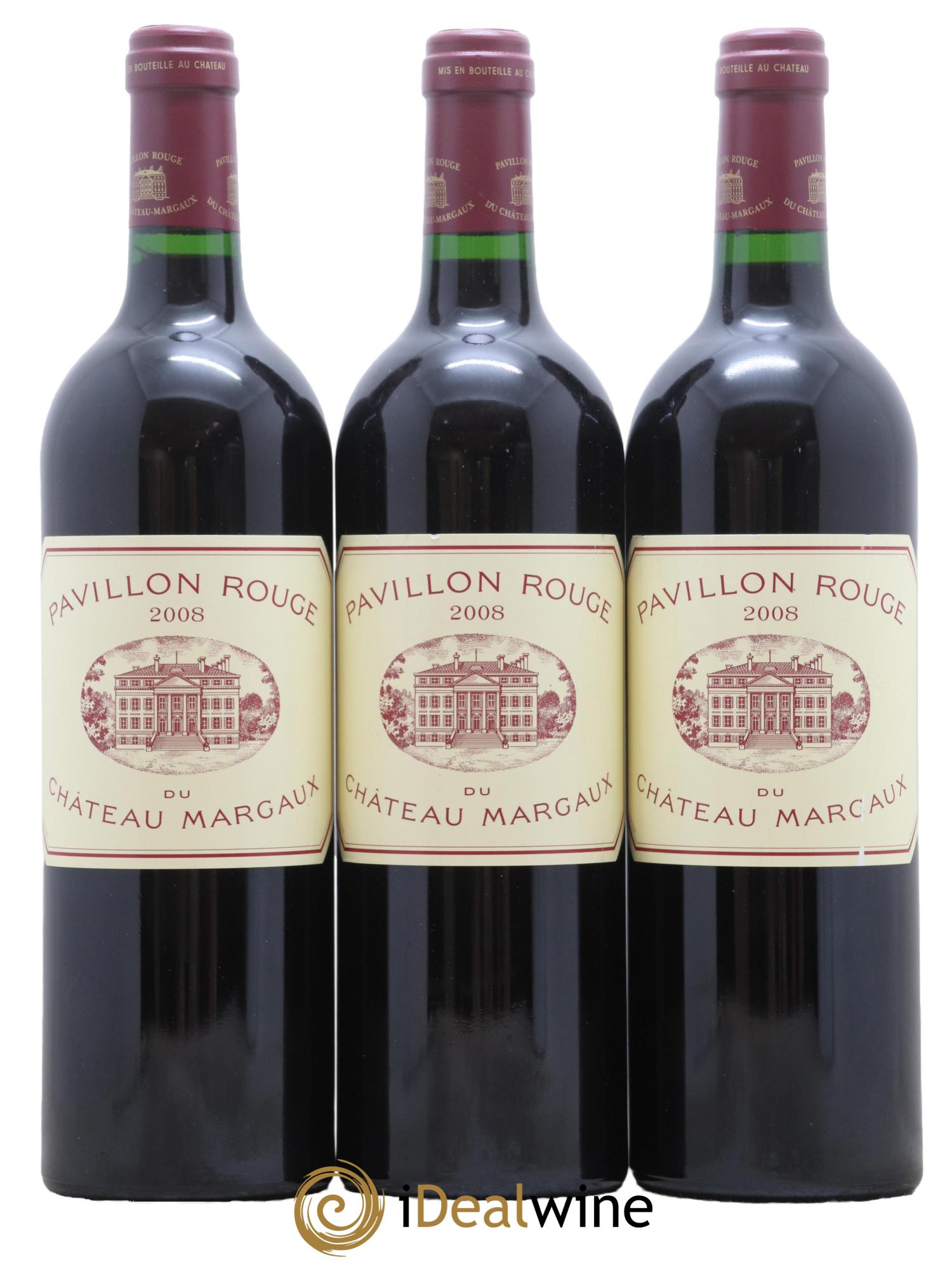 Pavillon Rouge du Château Margaux Second Vin 2008 - Lot de 3 bouteilles - 0