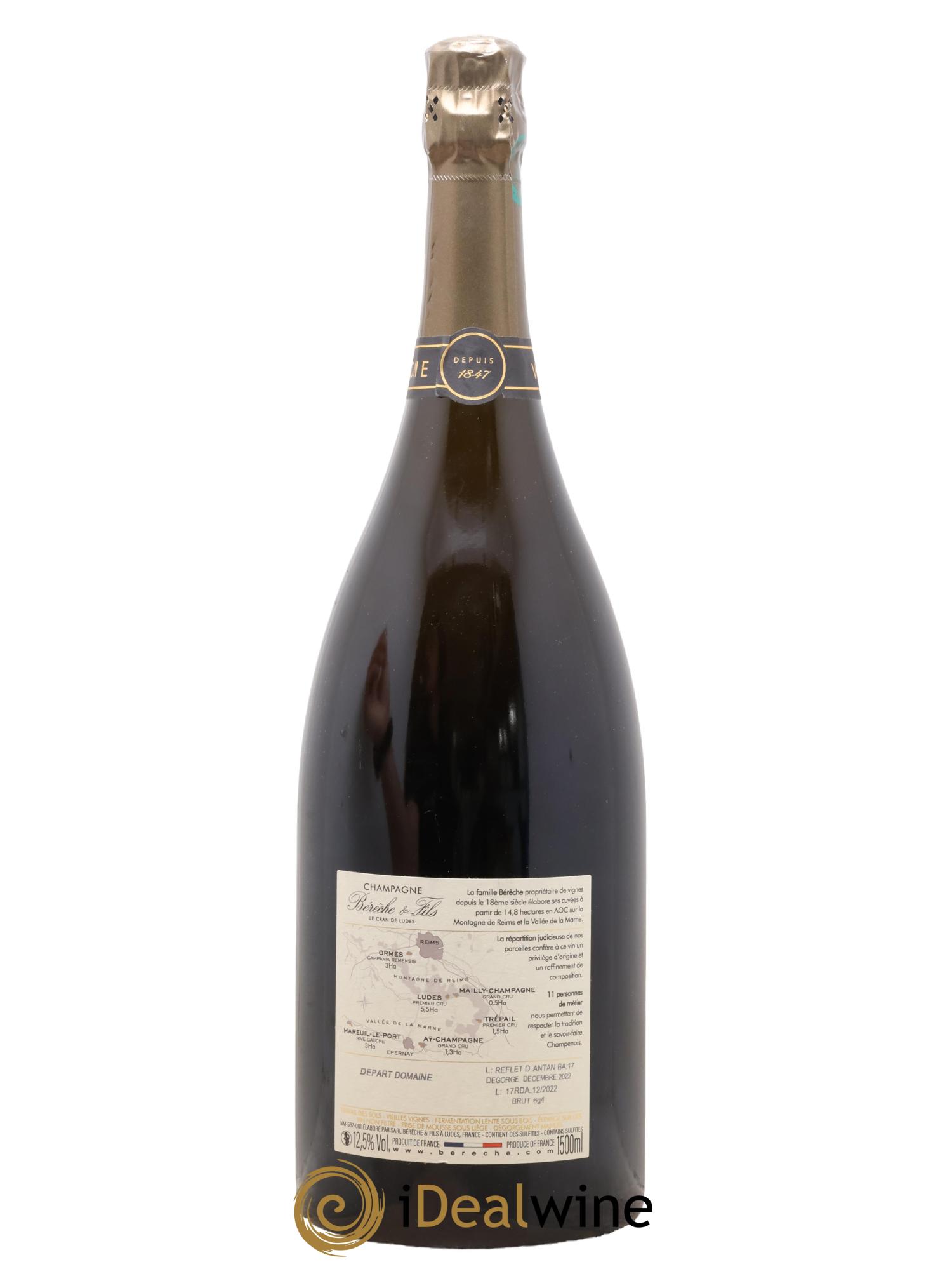 Reflet d'Antan Bérêche et Fils - Lotto di 1 magnum - 1