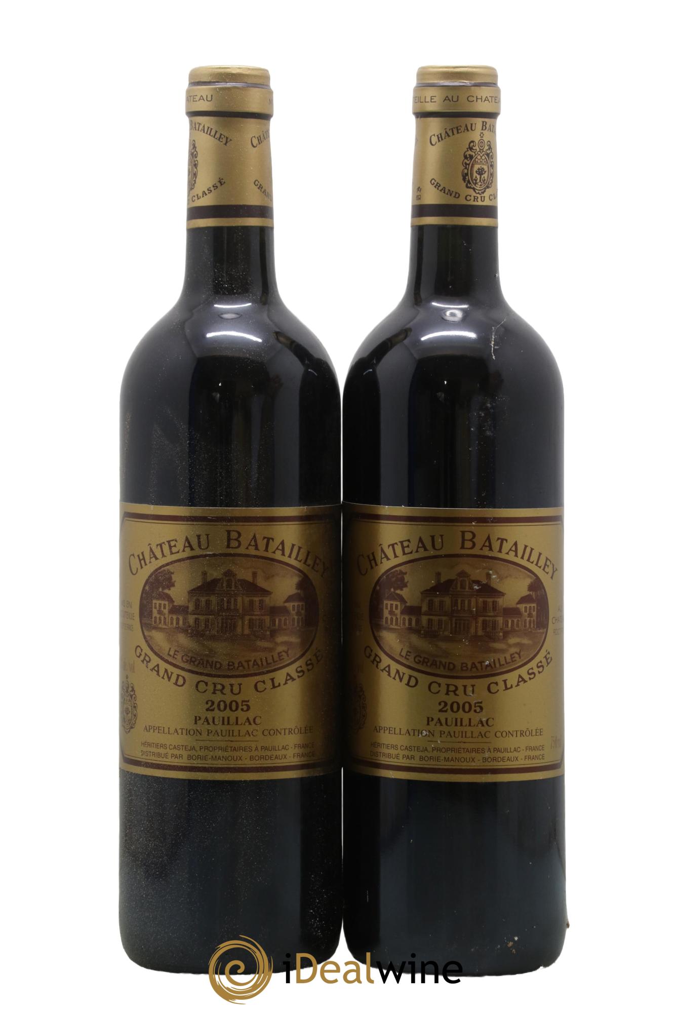 Château Batailley 5ème Grand Cru Classé 2005 - Lot de 2 bouteilles - 0