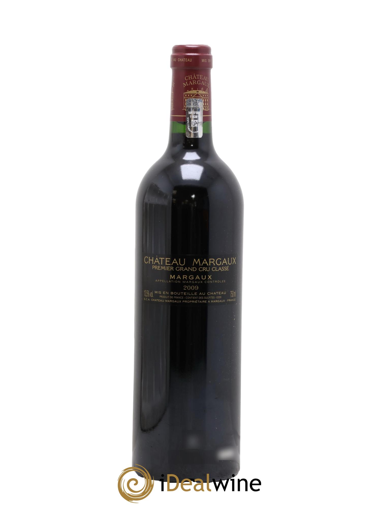 Château Margaux 1er Grand Cru Classé 2009 - Lot de 1 bouteille - 1