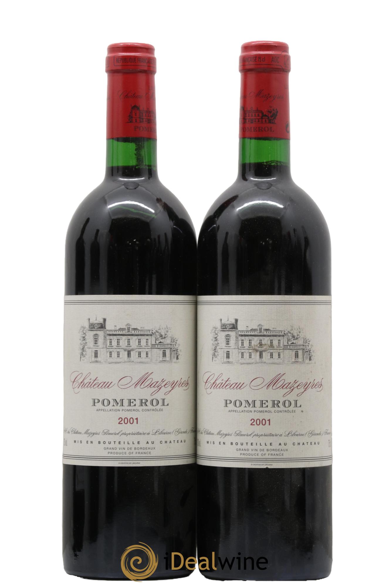 Château Mazeyres 2001 - Posten von 2 Flaschen - 0