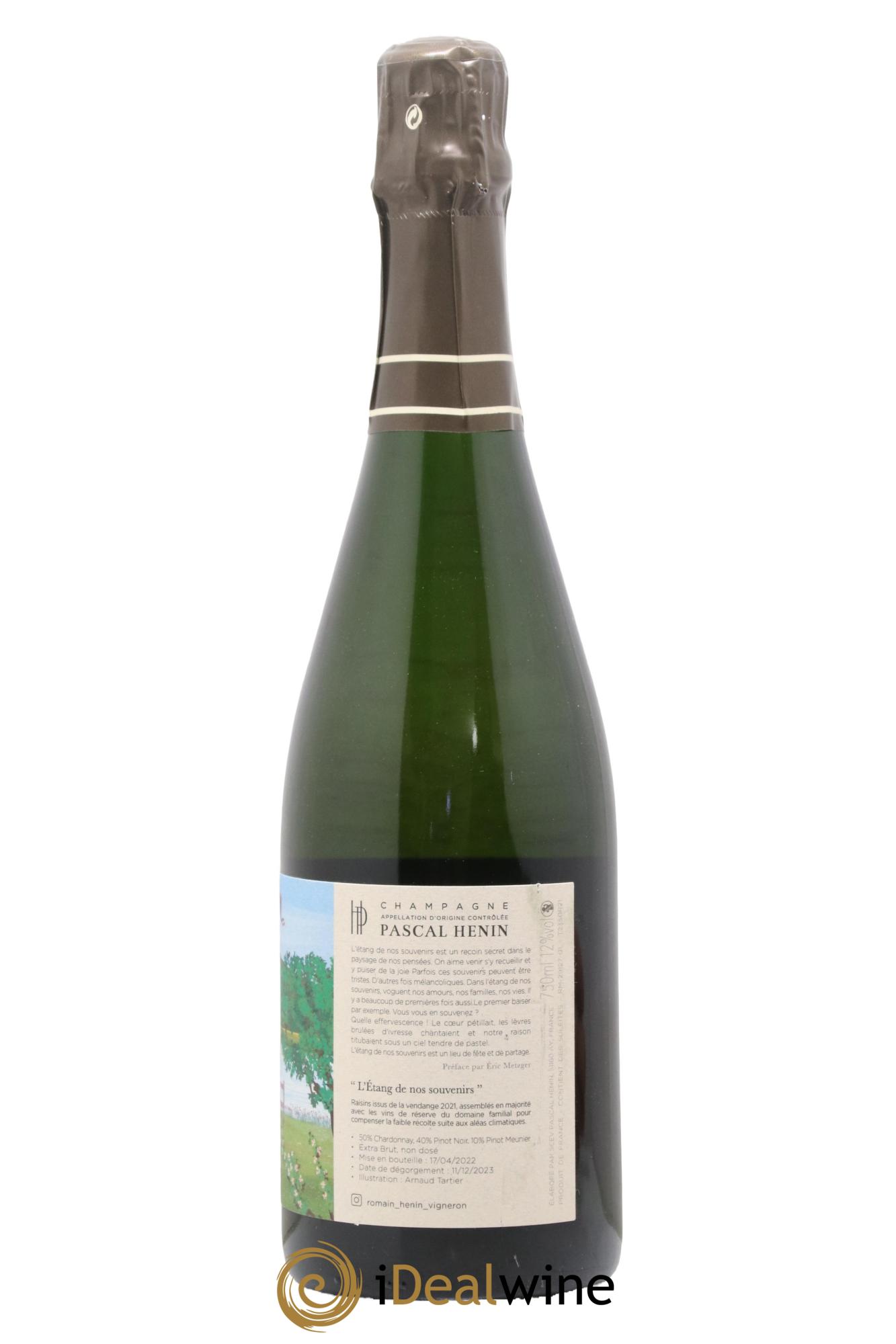L'Etang de nos Souvenirs Romain Henin - Lot de 1 bouteille - 1