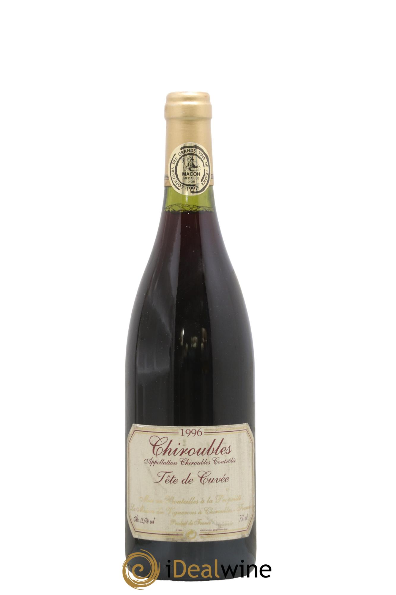 Chiroubles Tête De Cuvée Maison Des Vignerons 1996 - Lot of 1 bottle - 0