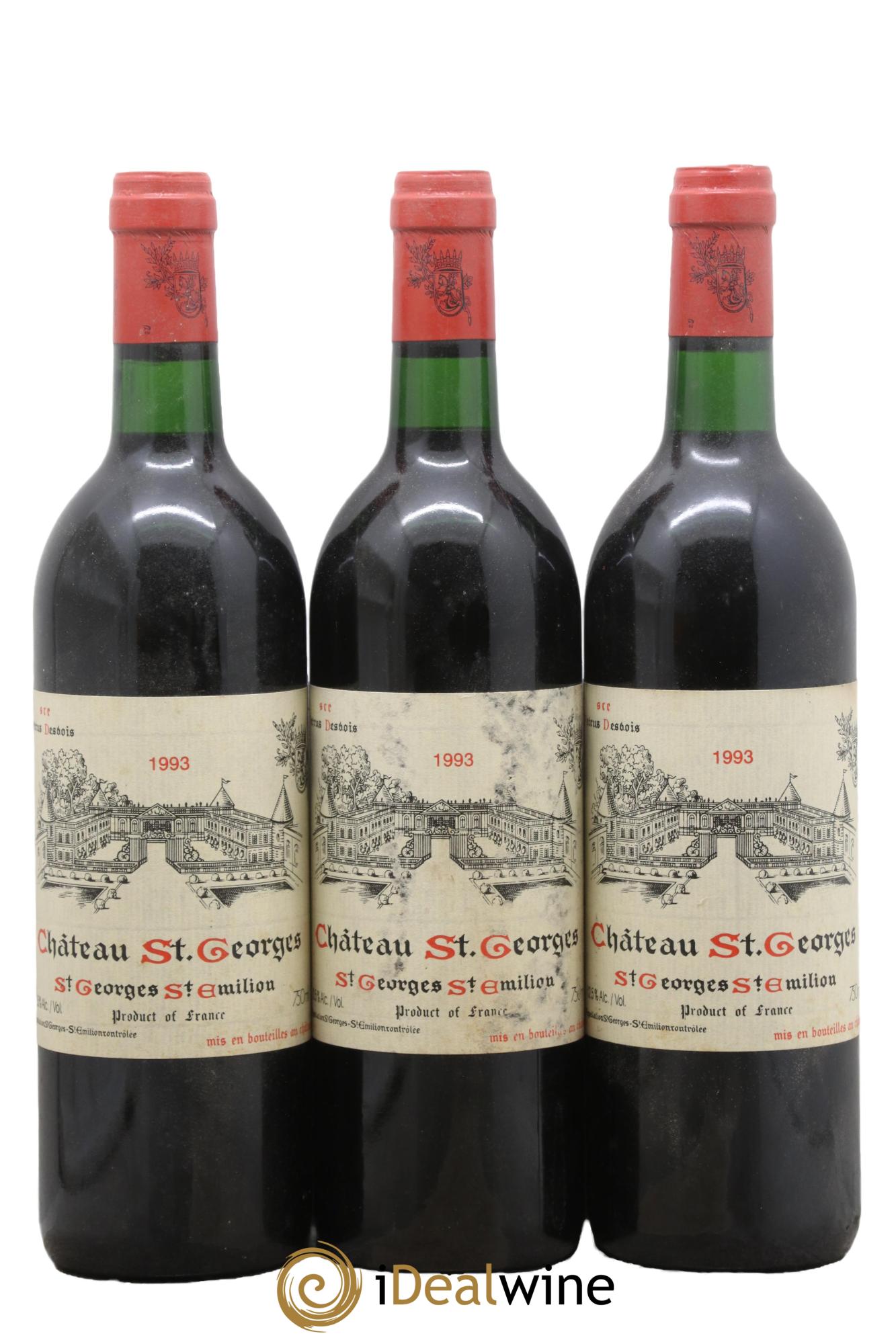 Château Saint-Georges 1993 - Lot de 3 bouteilles - 0