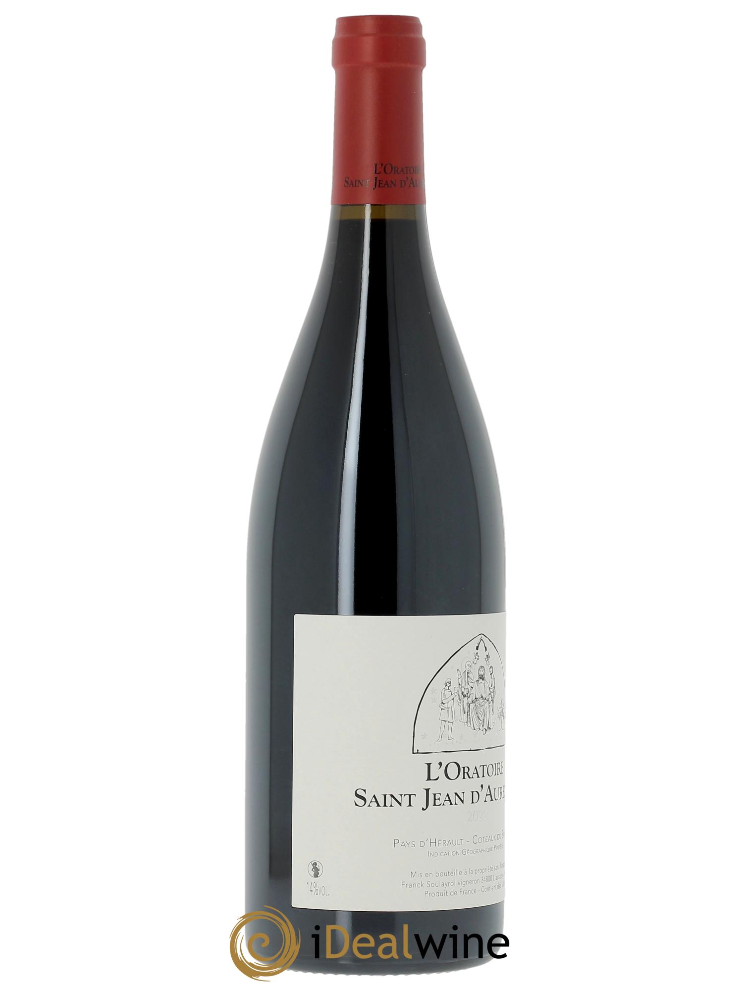 IGP Pays d'Hérault - Coteaux du Salagou L’Oratoire Saint Jean d’Aureilhan  2022 - Lot de 1 bouteille - 2