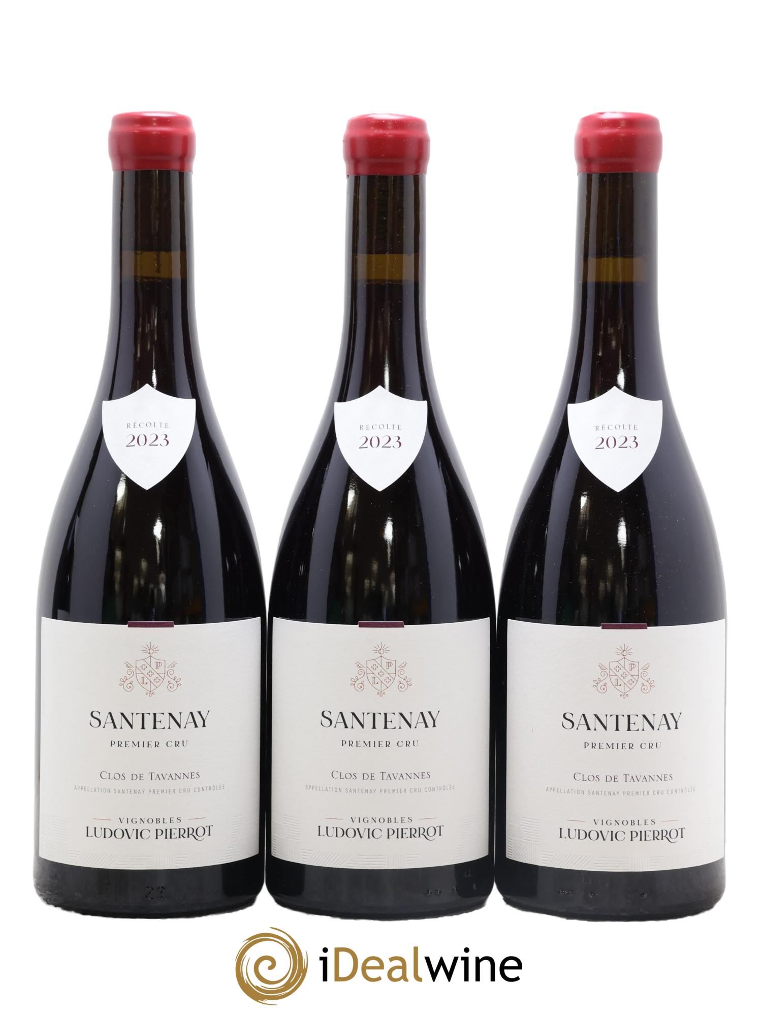 Santenay 1er Cru Clos de Tavannes ludovic pierrot 2023 - Lot de 3 bouteilles - 0