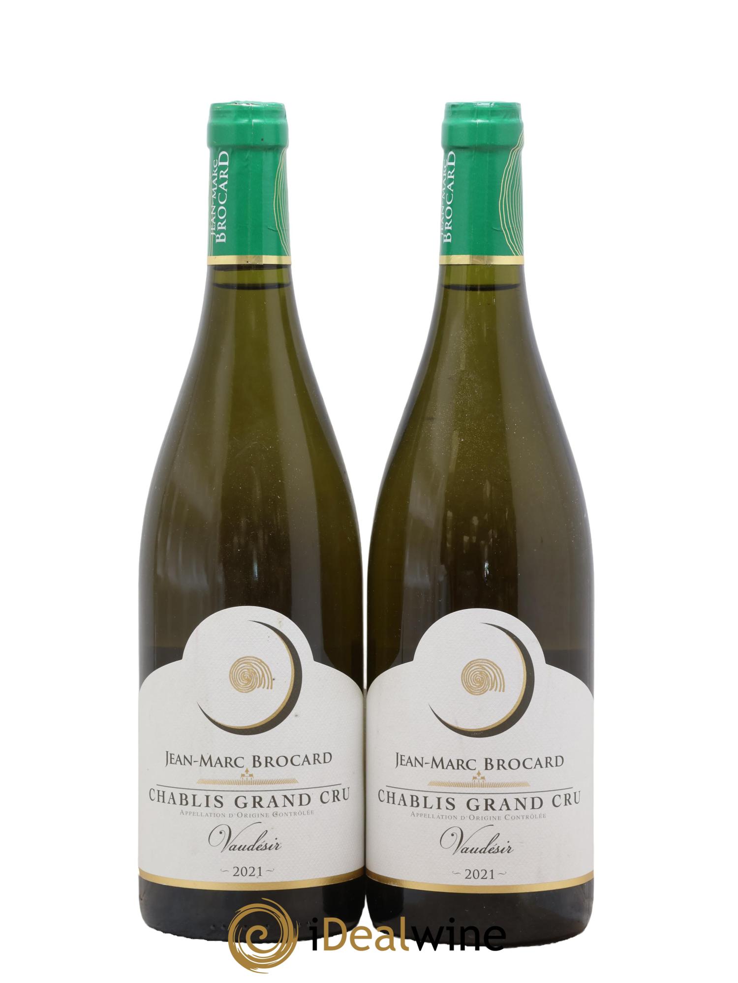 Chablis Grand Cru Vaudesir Jean-Marc Brocard (Domaine) 2021 - Lot de 2 bouteilles - 0