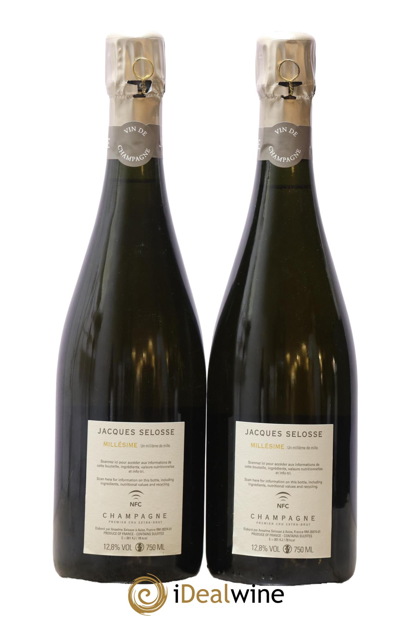 1er Cru Millésimé Extra-Brut Jacques Selosse 2013 - Lot de 2 bouteilles - 1