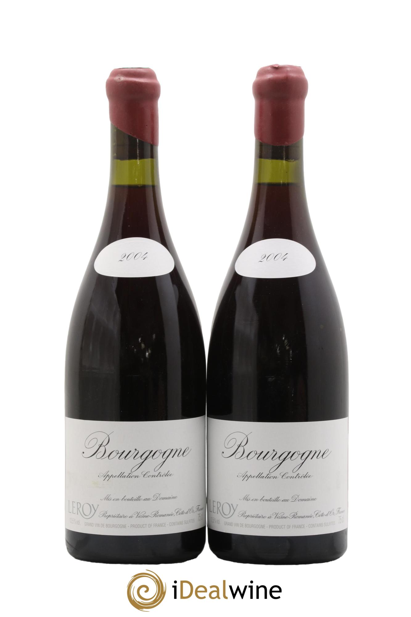 Bourgogne Leroy (Domaine) 2004 - Lot de 2 bouteilles - 0