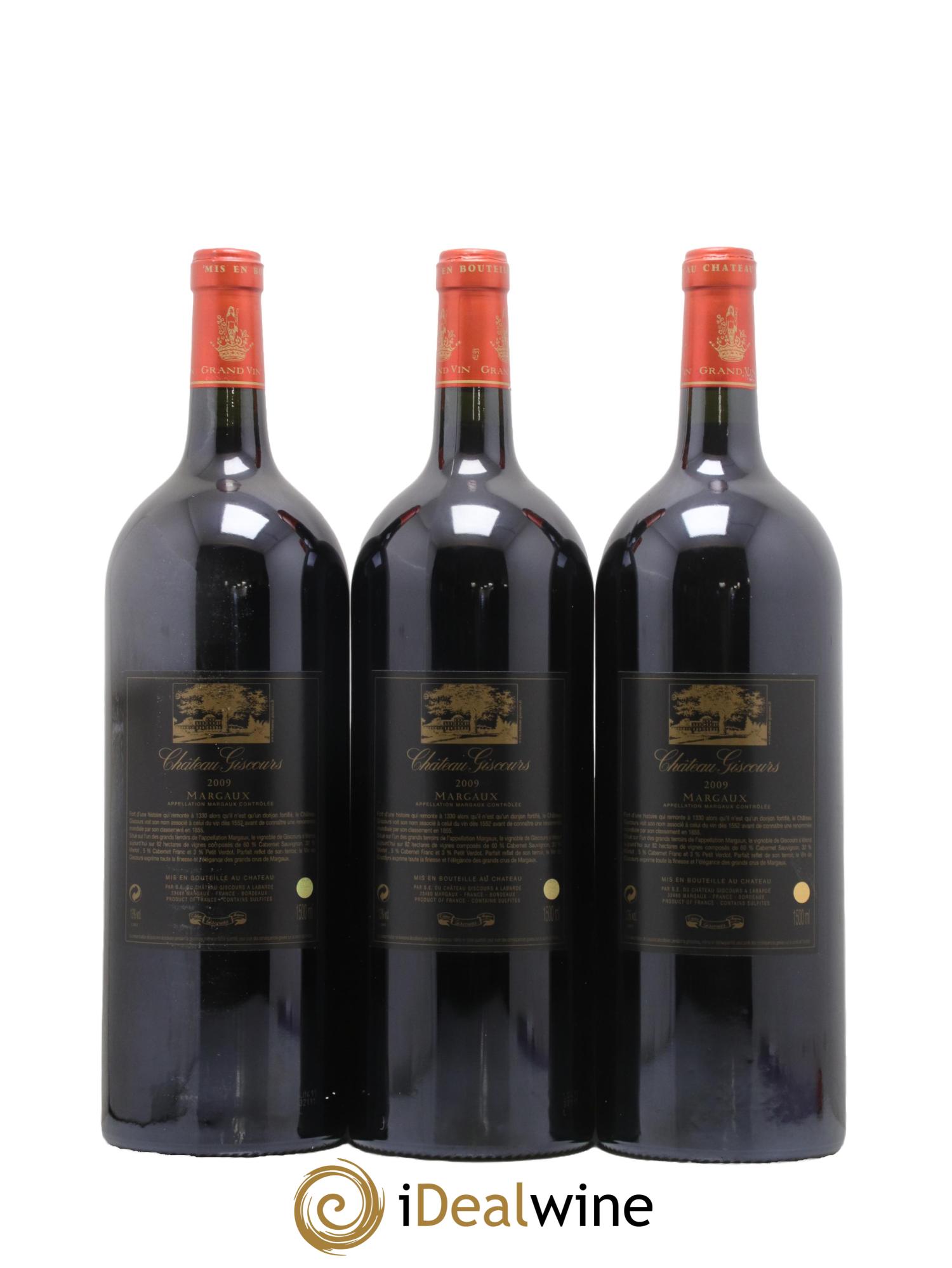 Château Giscours 3ème Grand Cru Classé 2009 - Lot de 3 magnums - 1