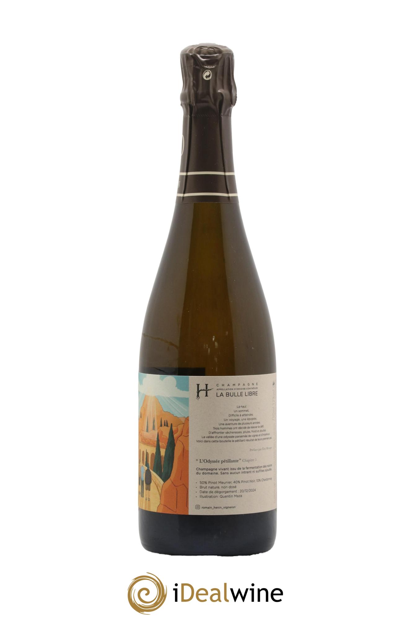 L'Odyssée Pétillante Chapitre 1 (Pascal Henin) Romain Henin - Lot de 1 bouteille - 0