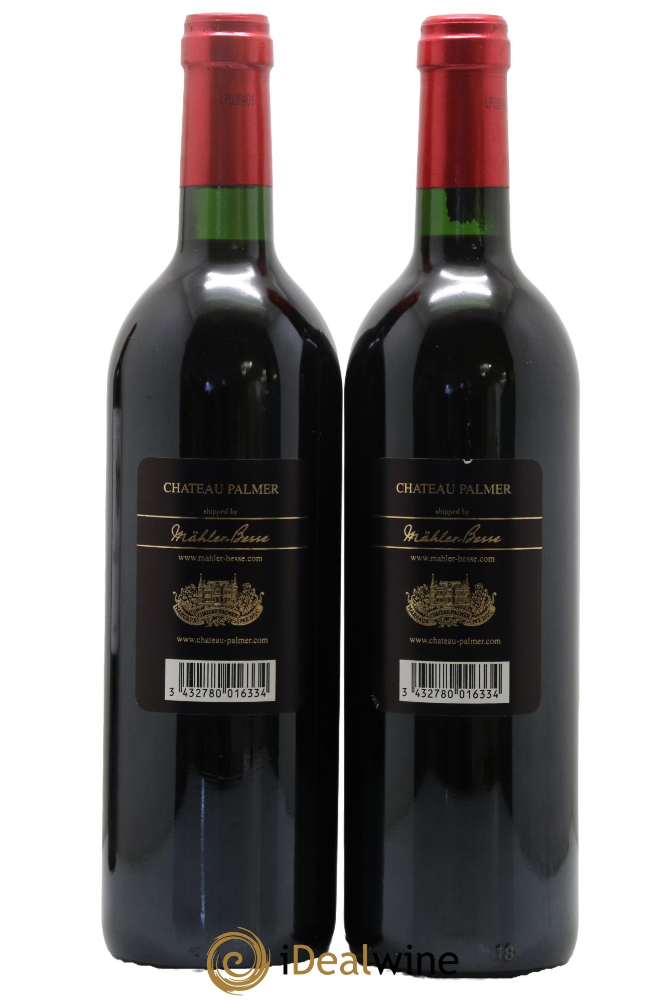 Château Palmer 3ème Grand Cru Classé 2002 - Lot de 2 bouteilles - 1