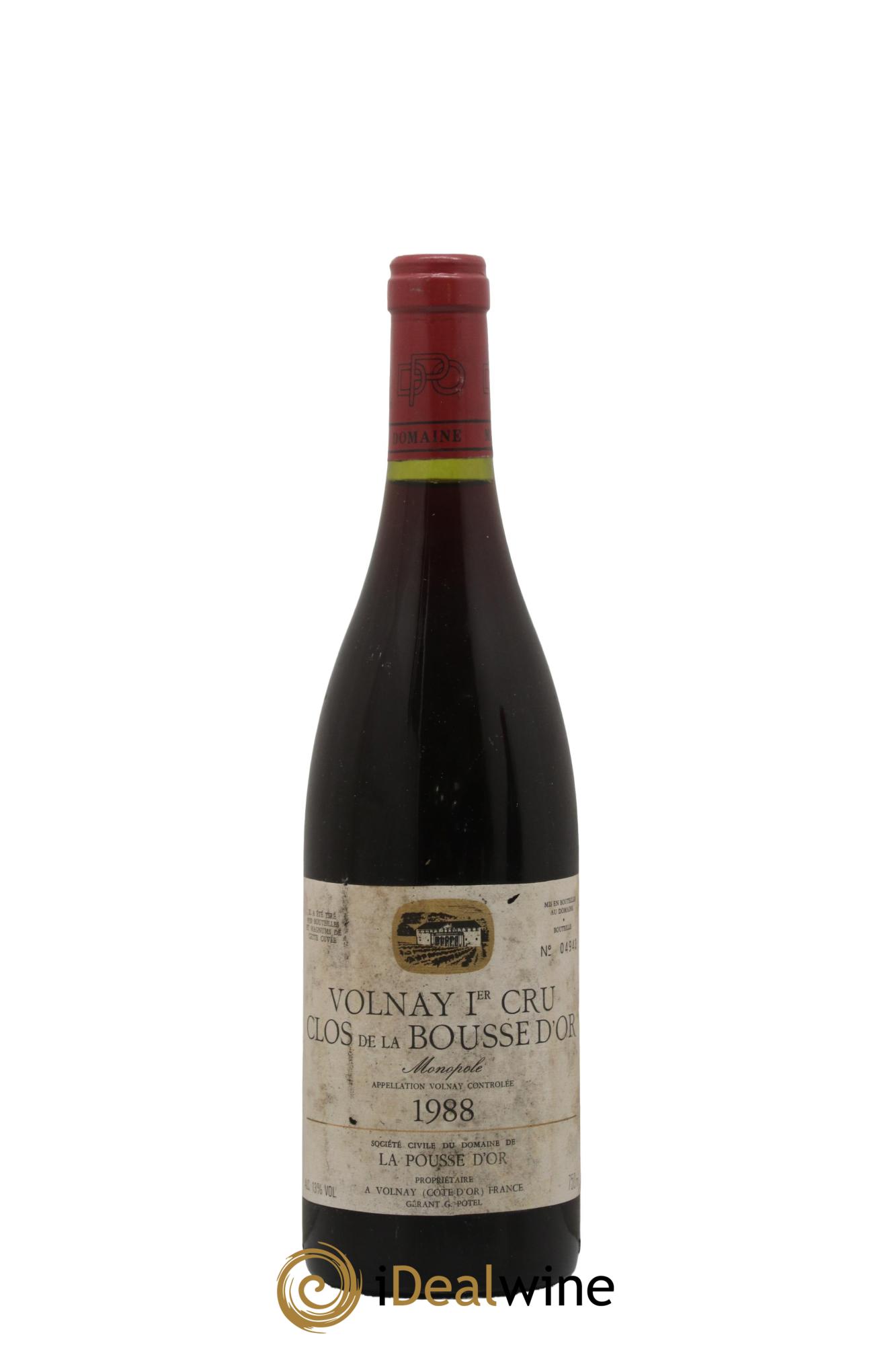 Volnay 1er Cru Clos de la Bousse d'Or La Pousse d'Or (Domaine de) 1988 - Lot de 1 bouteille - 0