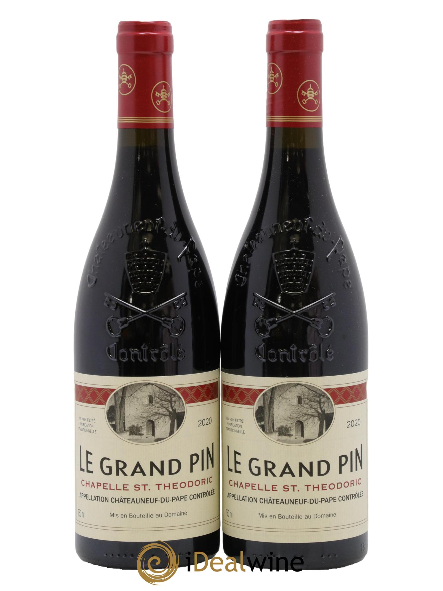 Châteauneuf-du-Pape Cuvée Le Grand Pin Chapelle Saint Theodoric 2020 - Lot de 2 bouteilles - 0