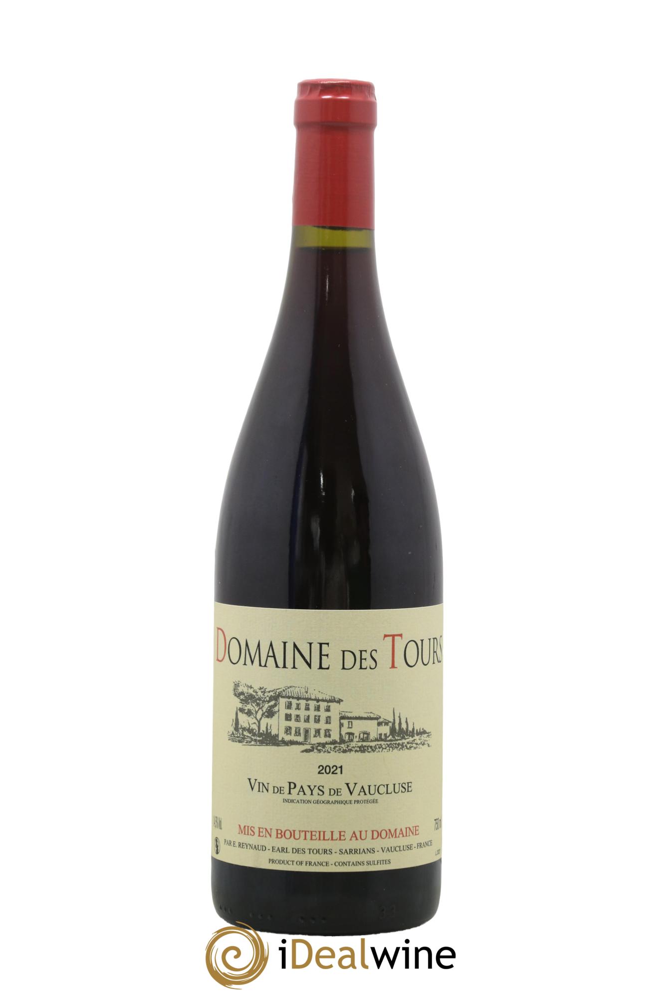 Vaucluse (Vin de Pays de Vaucluse) Domaine des Tours Emmanuel Reynaud 2021 - Lot de 1 bouteille - 0