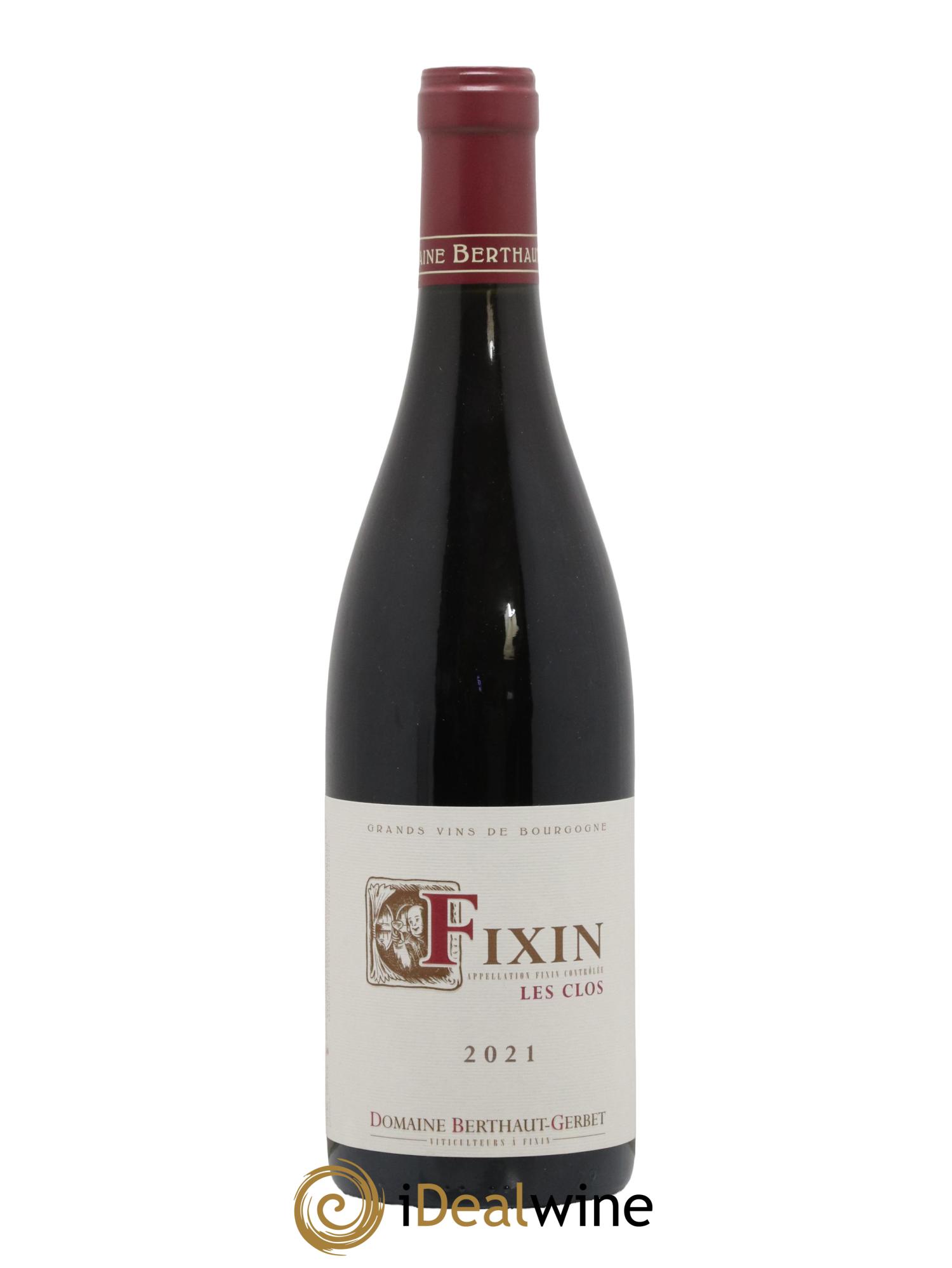 Fixin Les Clos Domaine Berthaut Gerbet 2021 - Lot de 1 bouteille - 0