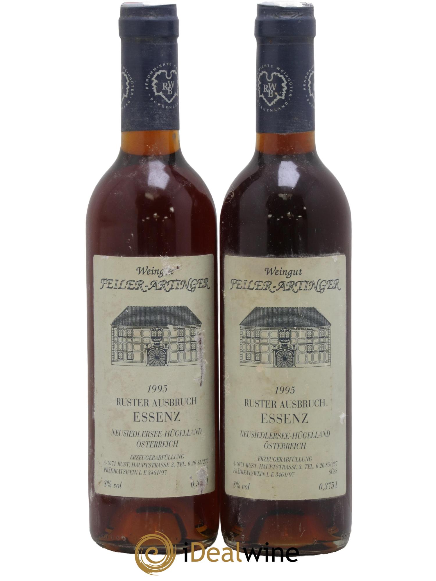 Autriche Ruster Ausbruch Essenz Feiler-Artinger 1995 - Posten von 2 Demi-Flaschen - 0